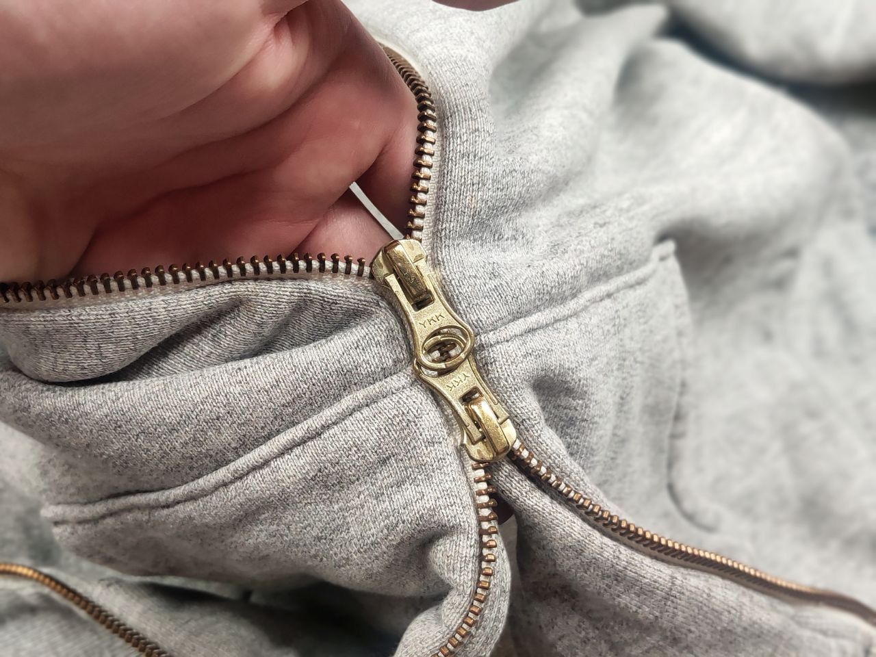 URBAN RESEARCH DOORS Urban Research Doors Vintage Japan Zip blank Gray Hoodie Size US S / EU 44-46 / 1 - 12 Thumbnail