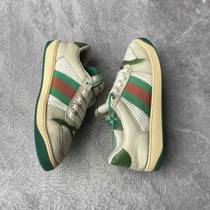 Gucci Gucci Screener Vintage Leather Sneakers for Men - Size US 7.5 / EU 40-41 - 7 Thumbnail