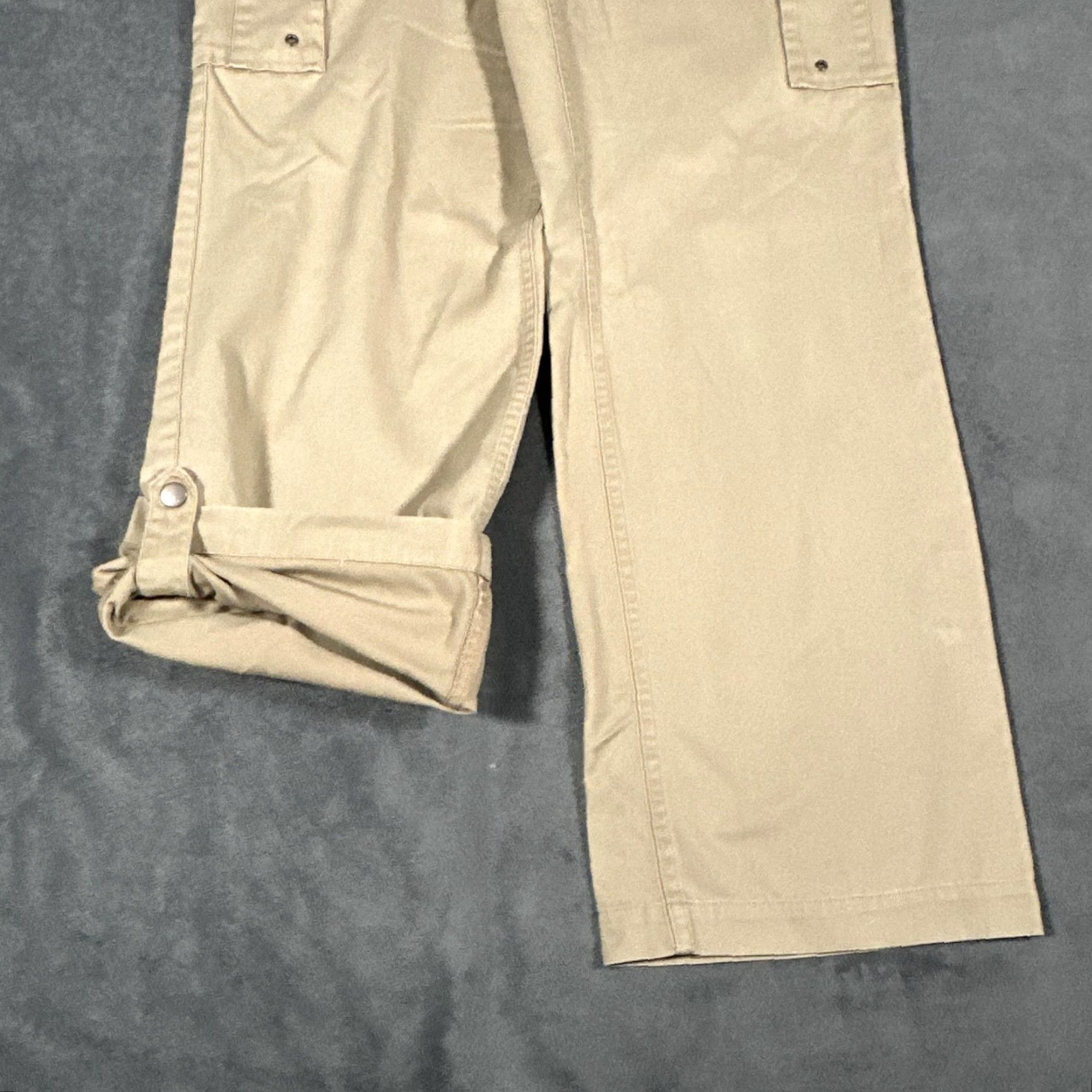 Nike VINTAGE Nike ACG Pants Womens 10 Beige Cargo All Conditions Gear Convertible Hiking Size 32" / US 10 / IT 46 - 4 Thumbnail