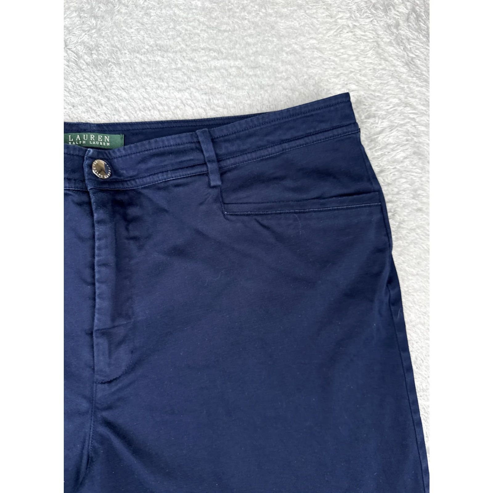 Ralph Lauren Lauren Ralph Lauren Shorts Womens 36x10 Navy Blue Chino Flat Front Pockets Size 25" / US 0 / IT 36 - 5 Thumbnail