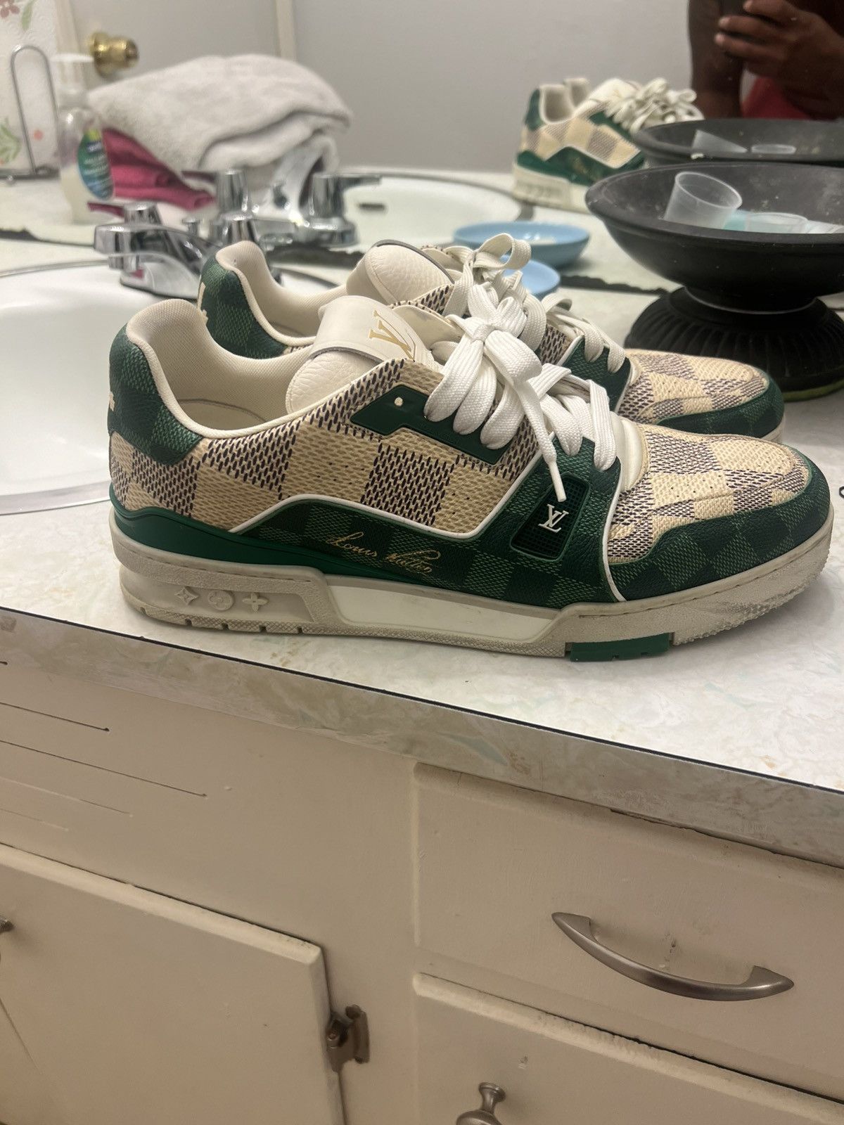 Louis Vuitton Louis Vuitton Damier Low Trainers Size US 11 / EU 44 - 3 Thumbnail