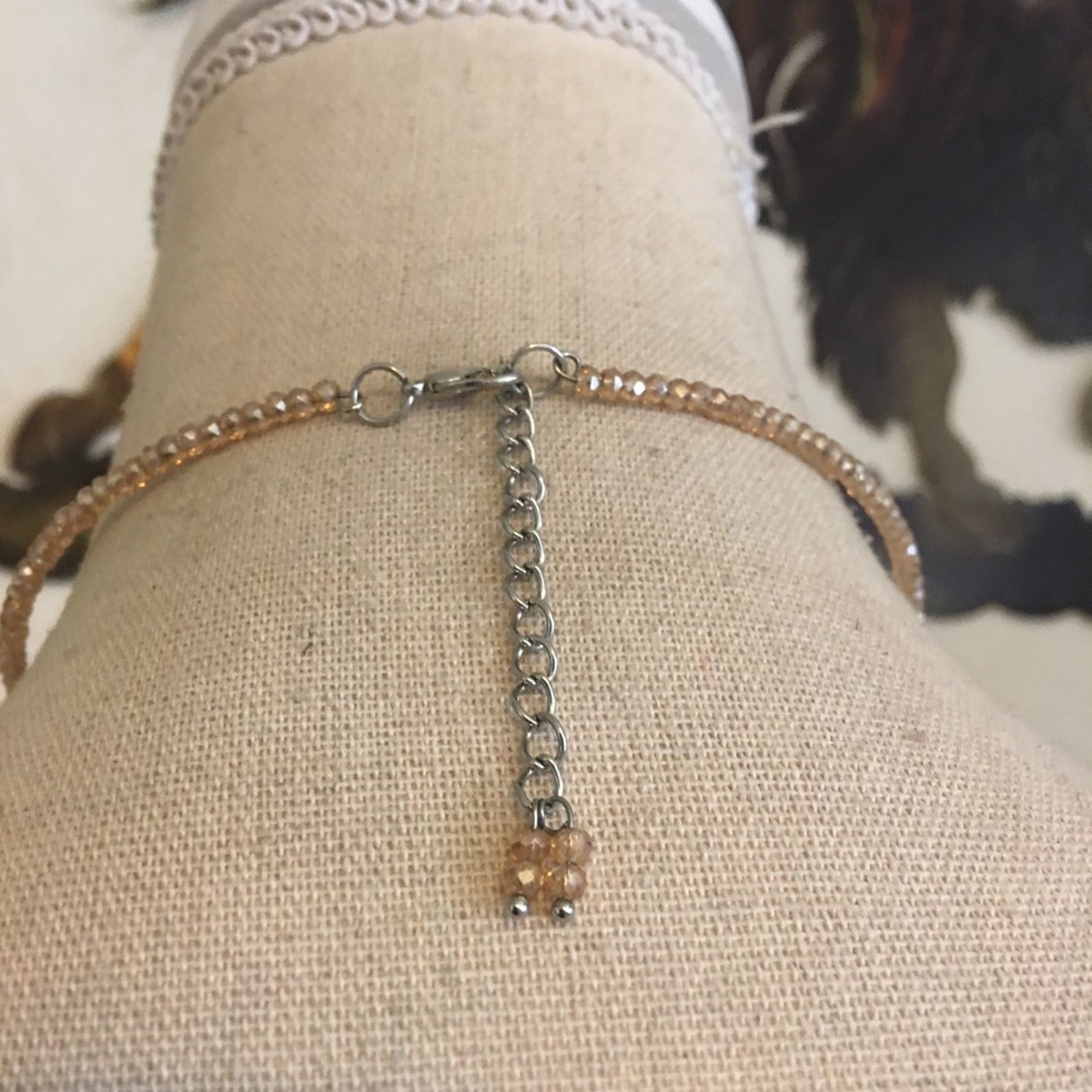 Jewelry Gold tone faceted sparkle bead choker necklace Size ONE SIZE - 5 Thumbnail