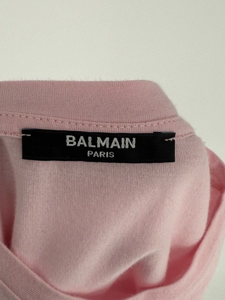 Balmain Balmain Paris Printed T Shirt Top Pink Sleeveless Size M Size M / US 6-8 / IT 42-44 - 7 Thumbnail