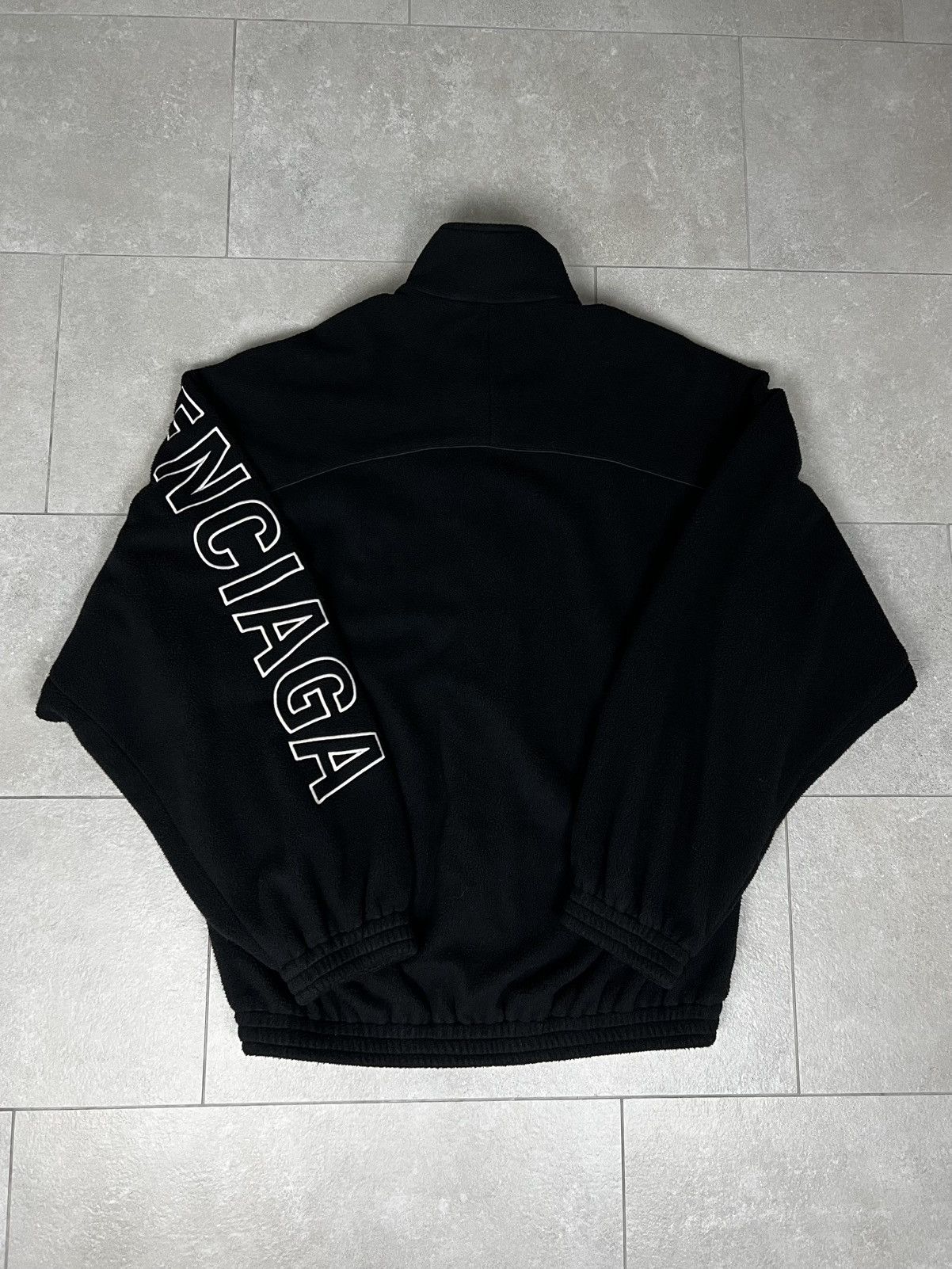 Balenciaga Fleece Logo Jacket
