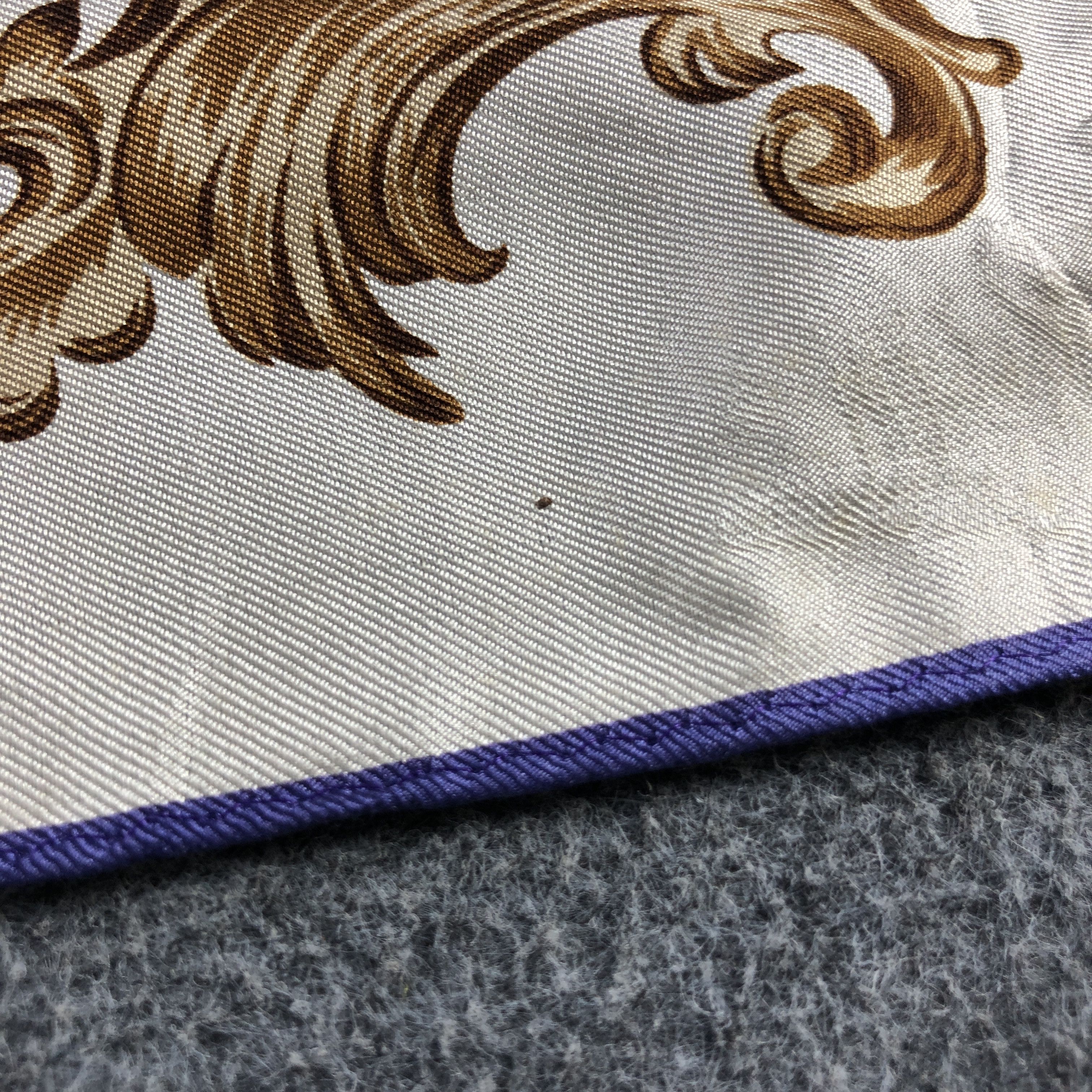 Vintage Roma Gennaio Baroque Silk Scarf M1356 Size ONE SIZE - 9 Thumbnail