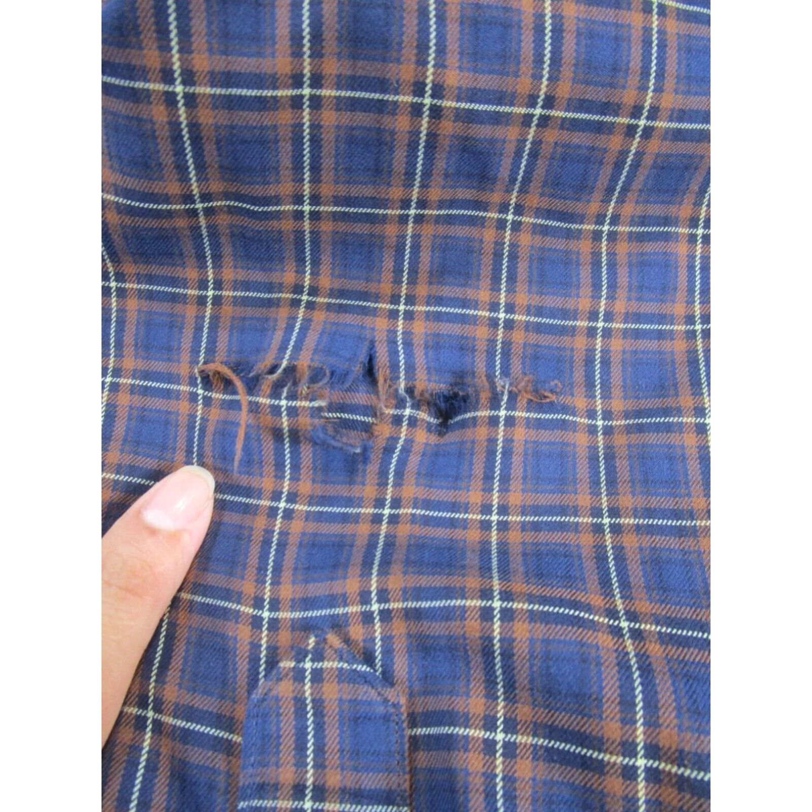 Brooks Brothers Mens Extra Large XL Brooks Brothers Shirt Button Up Blue Plaid Cotton Size US XL / EU 56 / 4 - 3 Thumbnail