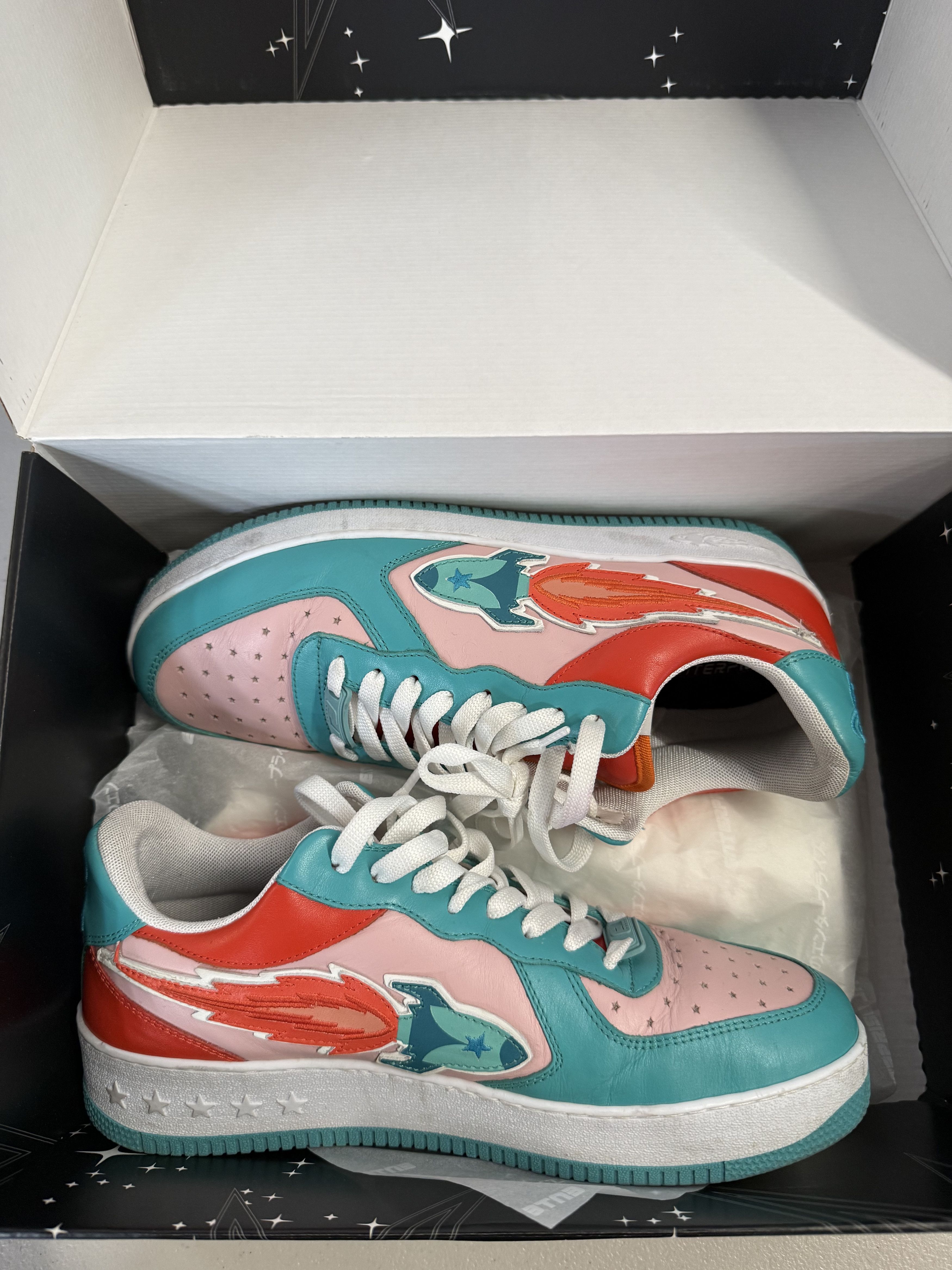 Other Enterprise Japan Low Sneakers 'Pink/Water/Orange' Size US 9 / EU 42 - 1 Thumbnail