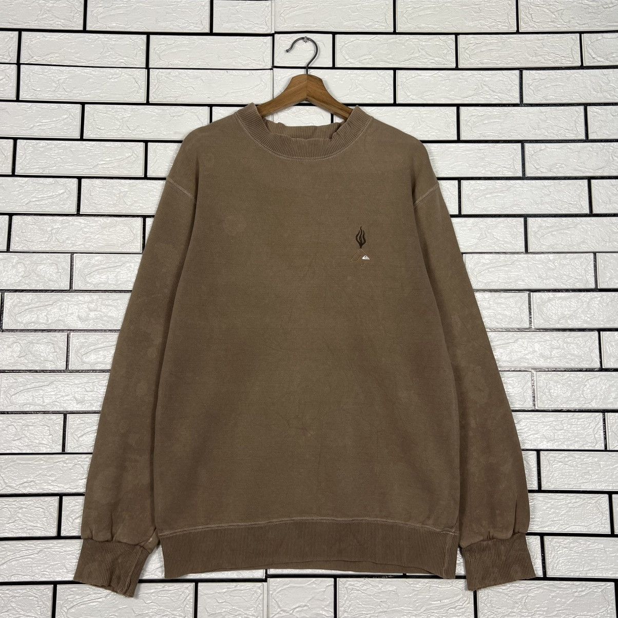 Quiksilver Vintage 90's QUIKSILVER Crewneck Sweatshirt #4289-C195 Size US M / EU 48-50 / 2 - 1 Thumbnail