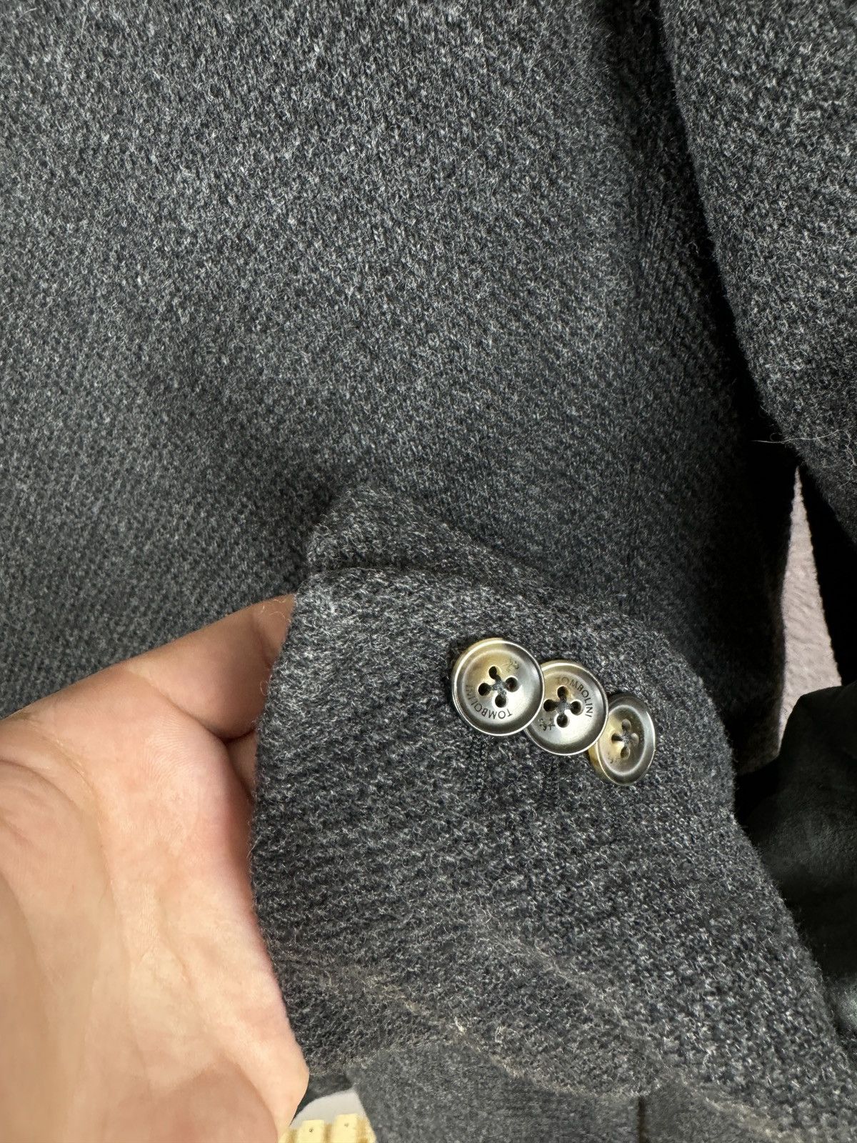 Tombolini Tombolini flying gray lana wool/nylon blazer men's 52R Size 42R - 15 Thumbnail