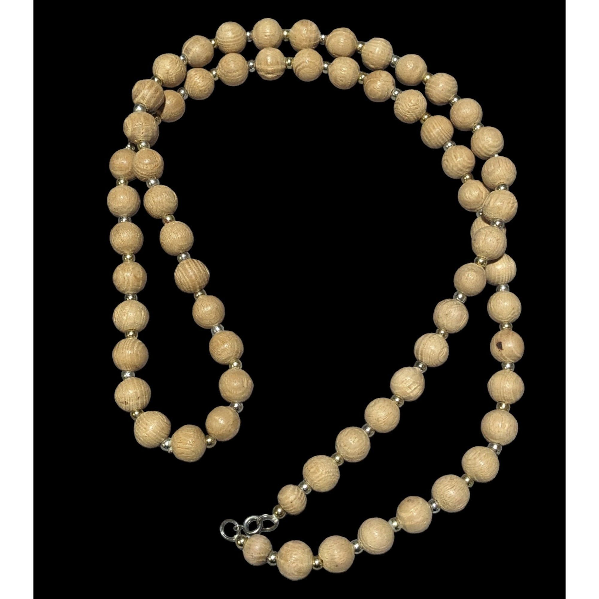 Other Casual Retro Tan Wooden Beaded Necklace Size ONE SIZE - 1 Thumbnail