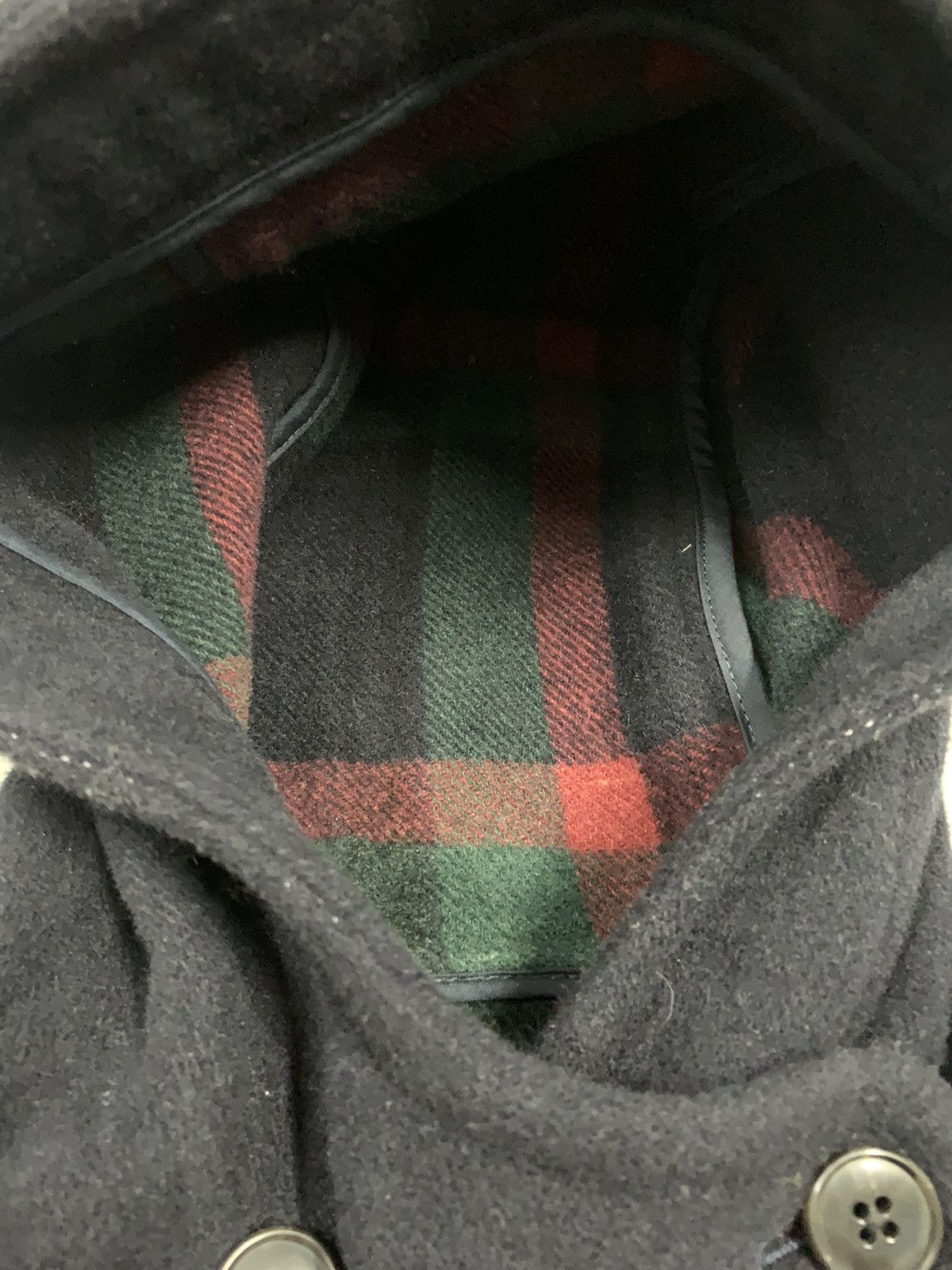 Undercover × United Arrows United Arrows x Tessuto Vallumbrosa Navy Wool Duffle Coat Size US S / EU 44-46 / 1 - 6 Thumbnail