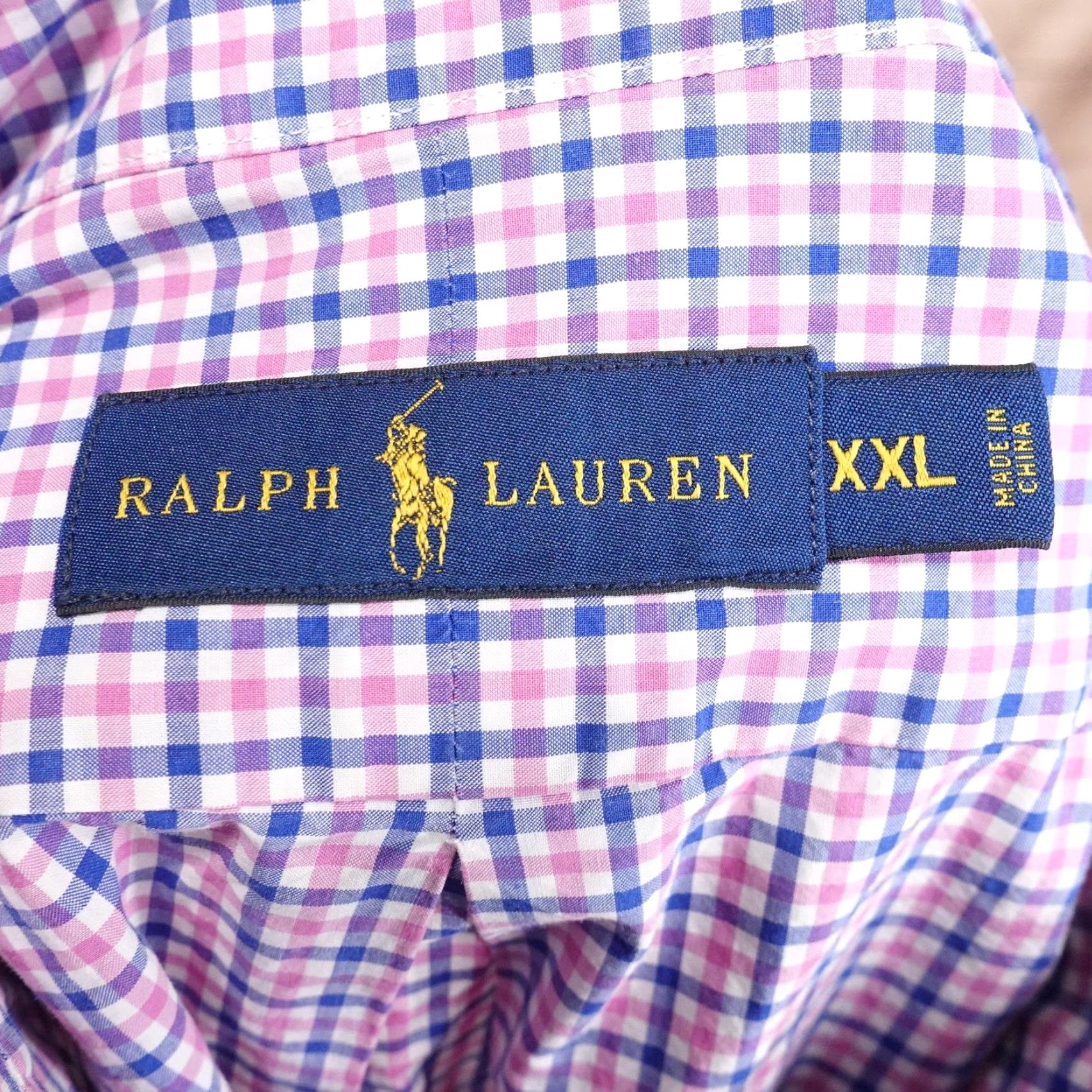 Ralph Lauren Polo Ralph Lauren Shirt Mens 2XL Pink Blue Gingham Check Button-Down Long Sleeve Size US XXL / EU 58 / 5 - 6 Thumbnail