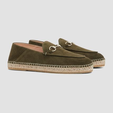Gucci oc11z0226 Women's Espadrilles With Horsebit in Dark Green Size US 8 / IT 38 - 6 Thumbnail