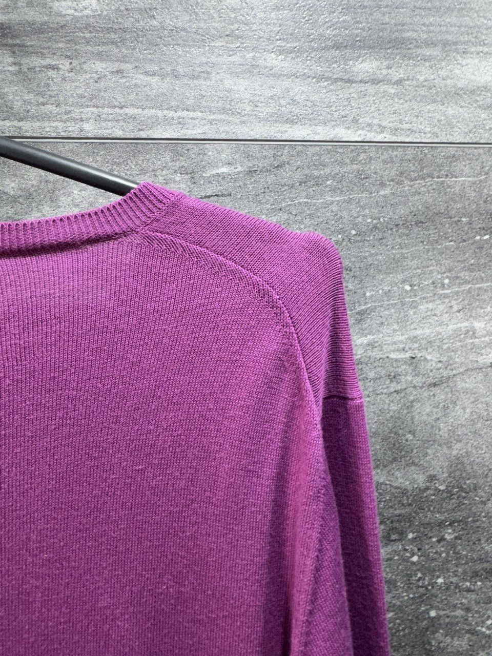 Prada Prada Merino Cotton Wool Purple Sweater Size US L / EU 52-54 / 3 - 10 Thumbnail