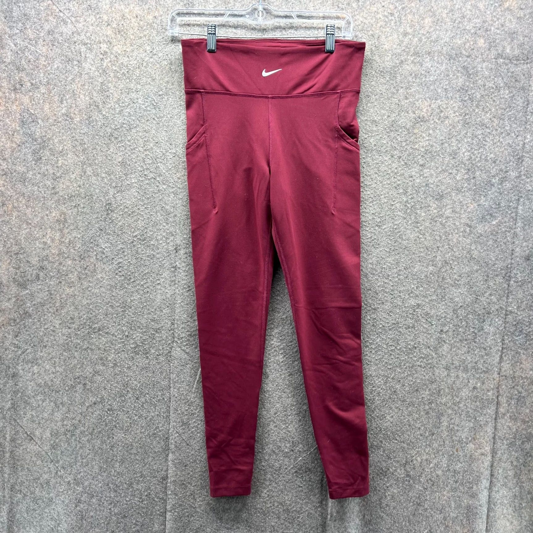 Nike Nike Pro Leggings Women Medium Red Dri Fit Pro Luxe Skinny Inseam 26 in Pants Casual" Size 32" / US 10 / IT 46 - 2 Thumbnail