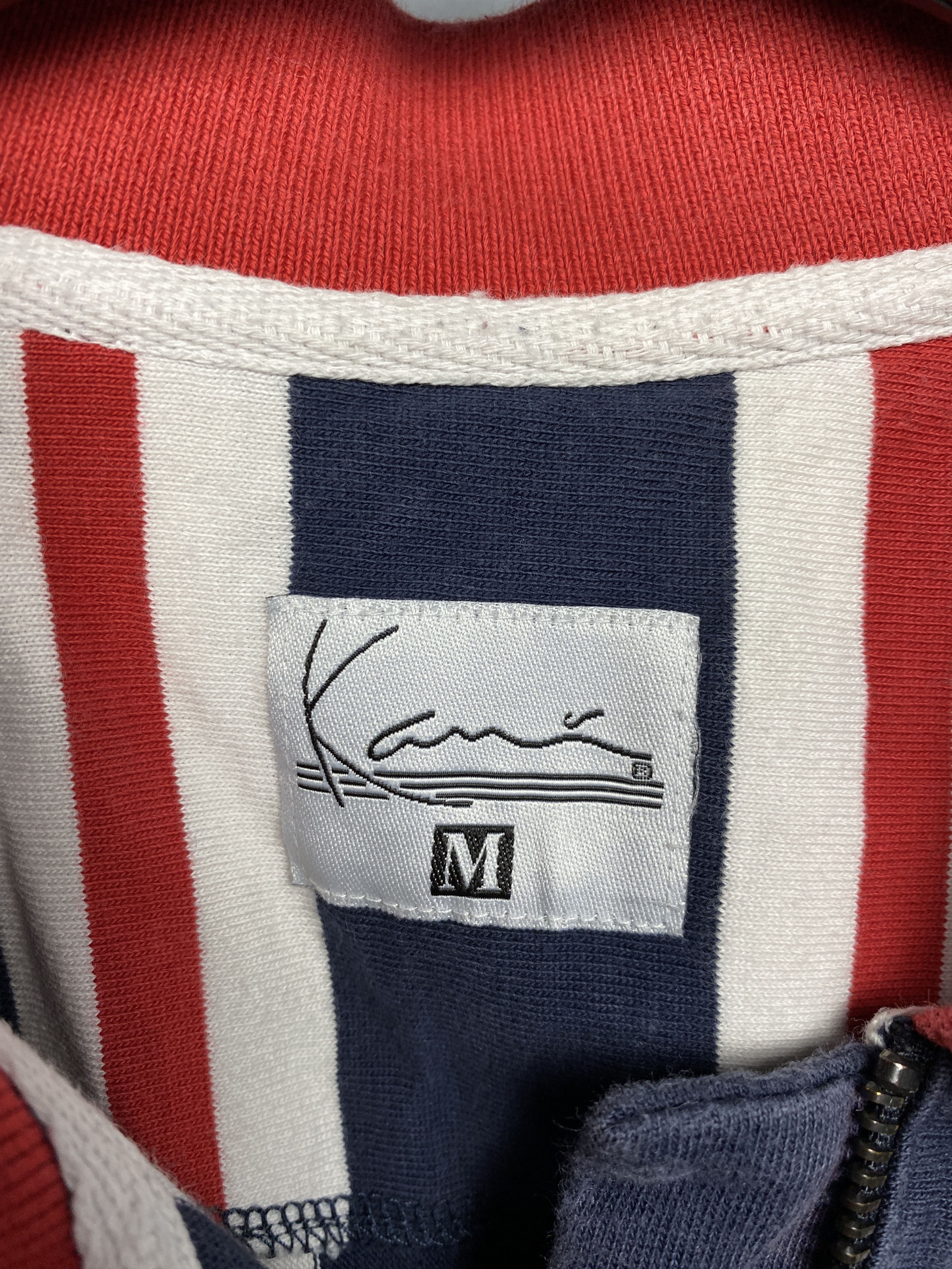 Karl Kani Karl Kani Vintage Mens Long Sleeve Striped Polo Shirt Size US M / EU 48-50 / 2 - 4 Thumbnail