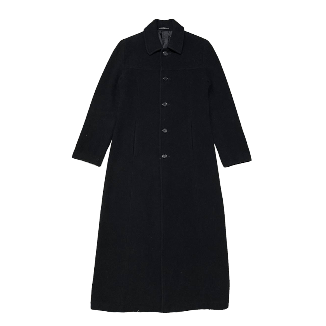 image of Vintage Ined By Yohji Yamamoto Wool Long Coat in Black, Men's (Size Small)