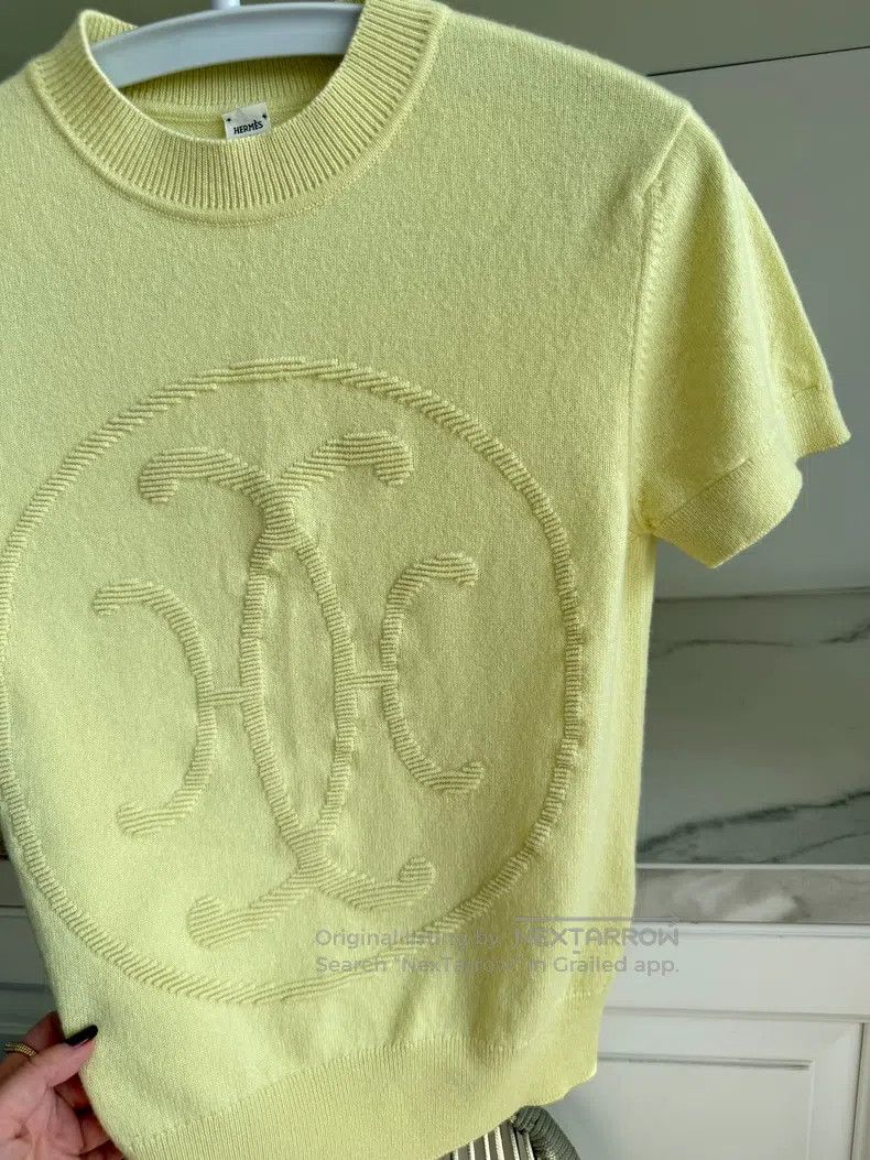 Hermes Hermes Cashmere Short-sleeved Knitwear Size XS / US 0-2 / IT 36-38 - 3 Thumbnail