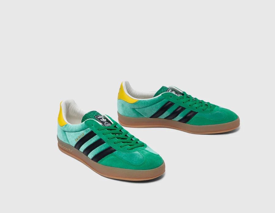 Adidas × size? NEW - Size 7.5 US Adidas x size? Gazelle Indoor Green Yellow Size US 7.5 / EU 40-41 - 2 Thumbnail