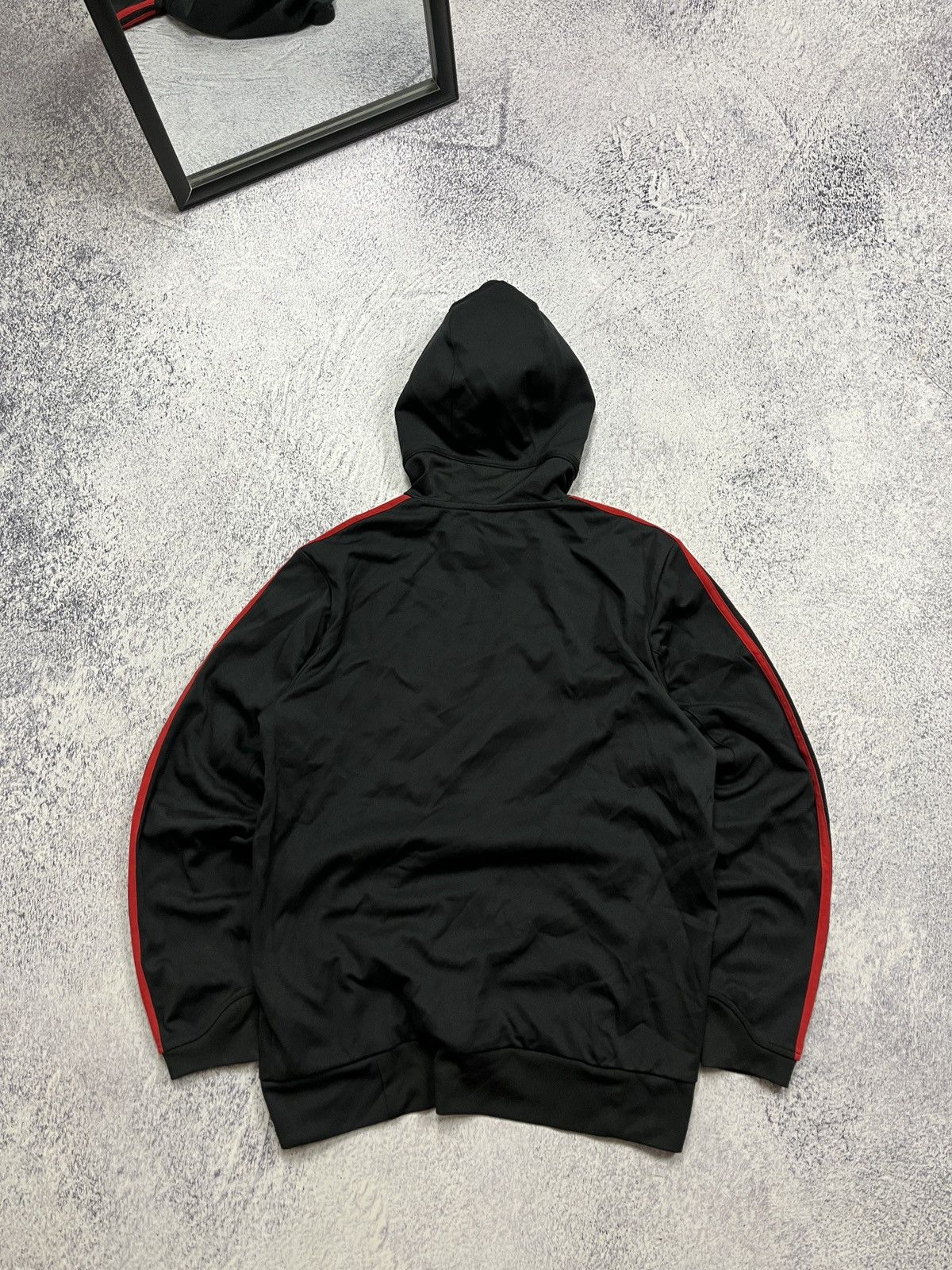 Adidas Adidas Milan Italy Football Ninja🥷 Hoodie Blockcore Hype Y2k Size US M / EU 48-50 / 2 - 7 Thumbnail