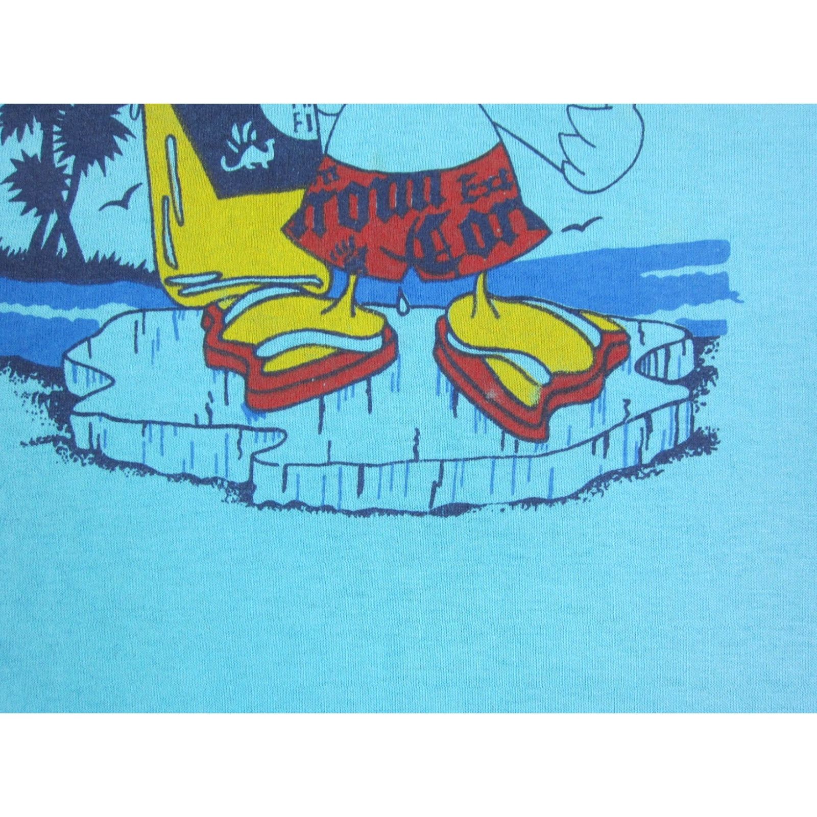 Alife VINTAGE Life Is A Beach Duck Shirt Mens M Blue 80s 90s Beer City Outdoor Classic Short Sleeve Crew Neck T-Shirt Used Size US M / EU 48-50 / 2 - 4 Thumbnail