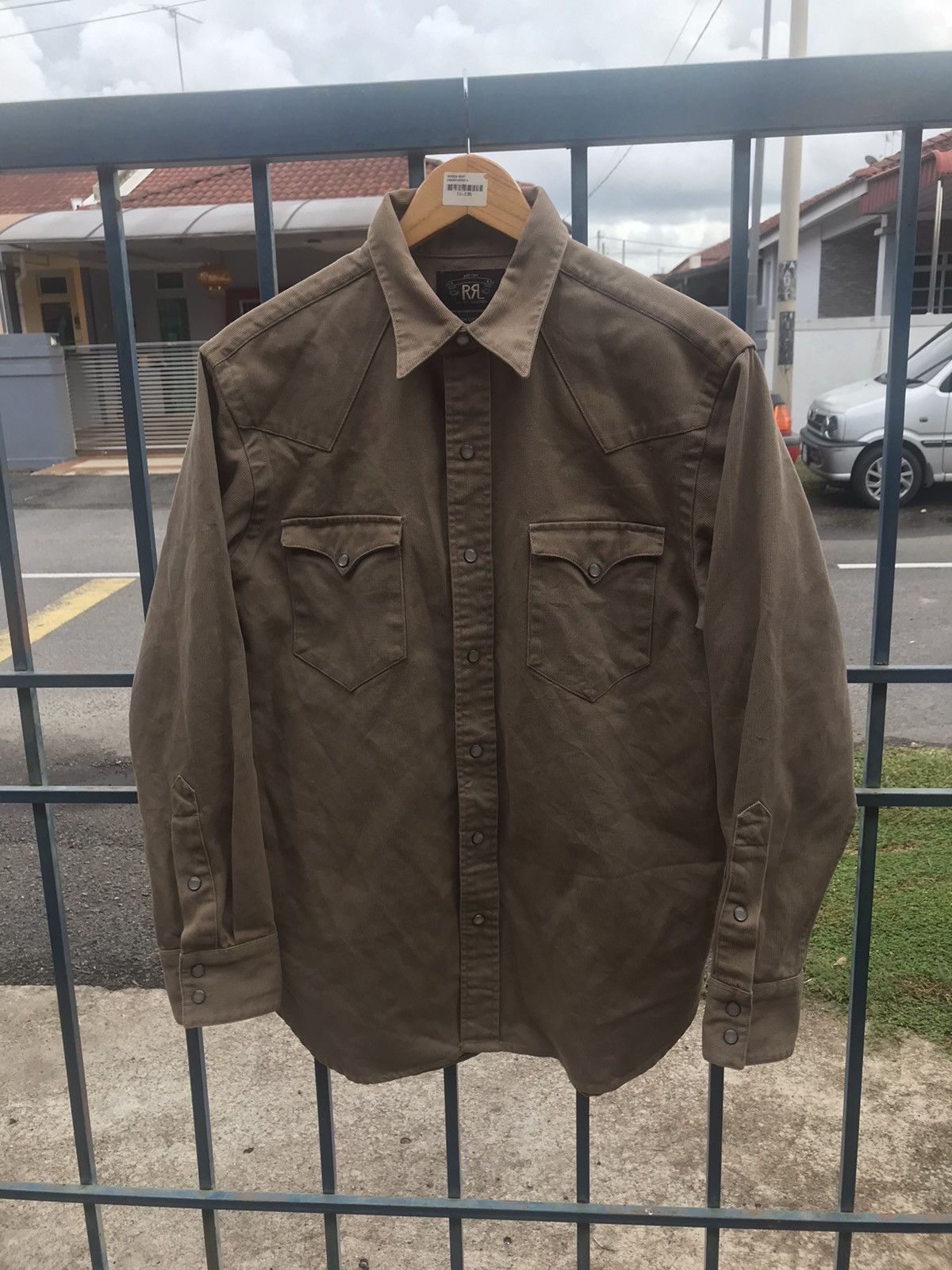 RRL Ralph Lauren RRL western jacket stone button Size US L / EU 52-54 / 3 - 1 Thumbnail