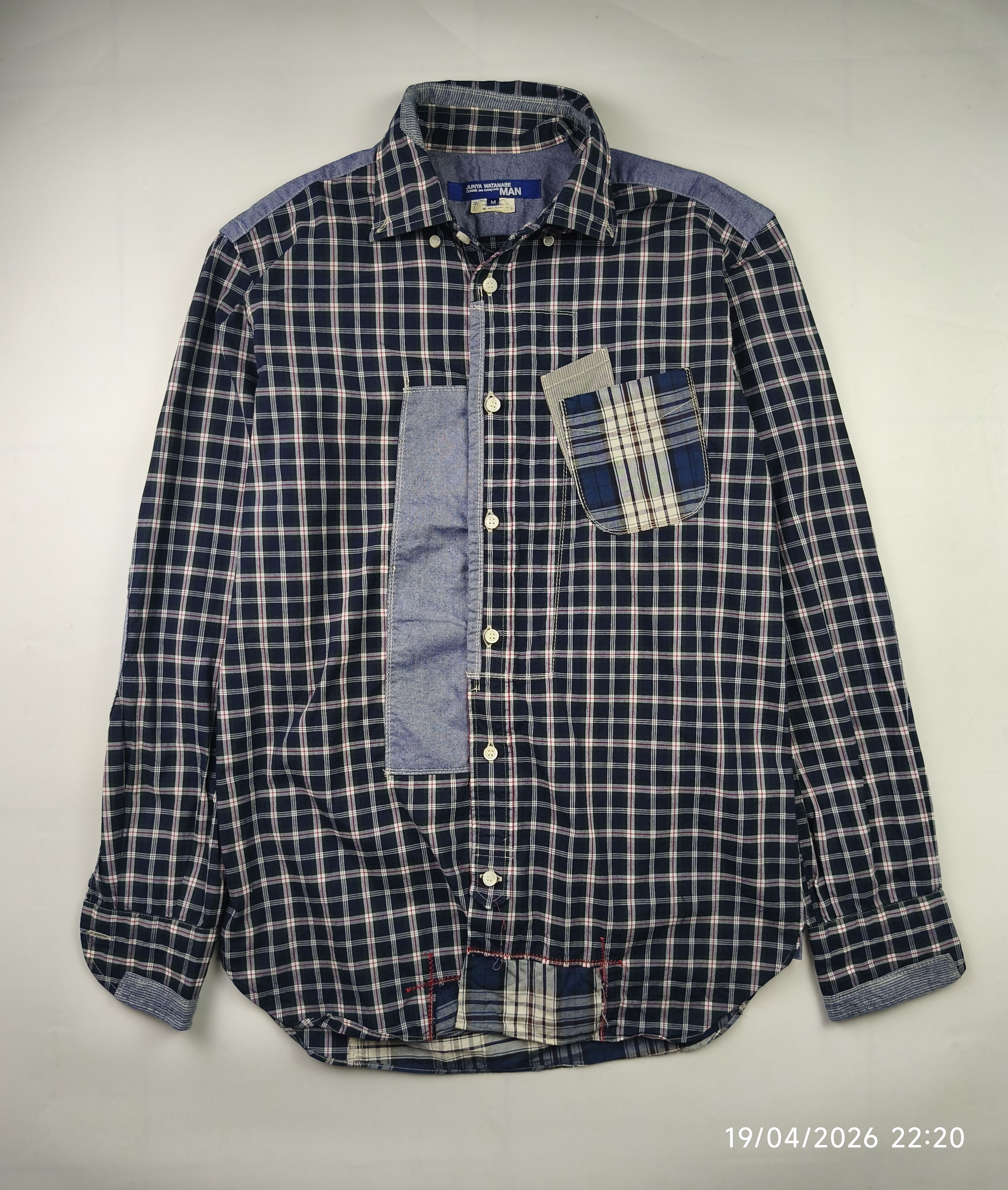 Junya Watanabe Junya watanabe x cdg patchwork shirt Size US M / EU 48-50 / 2 - 1 Thumbnail
