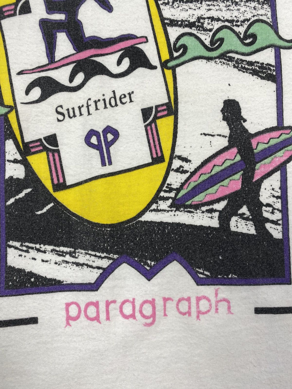 Other Vintage 90s Paragraph Surfrider T Shirt Size L / US 10 / IT 46 - 9 Thumbnail