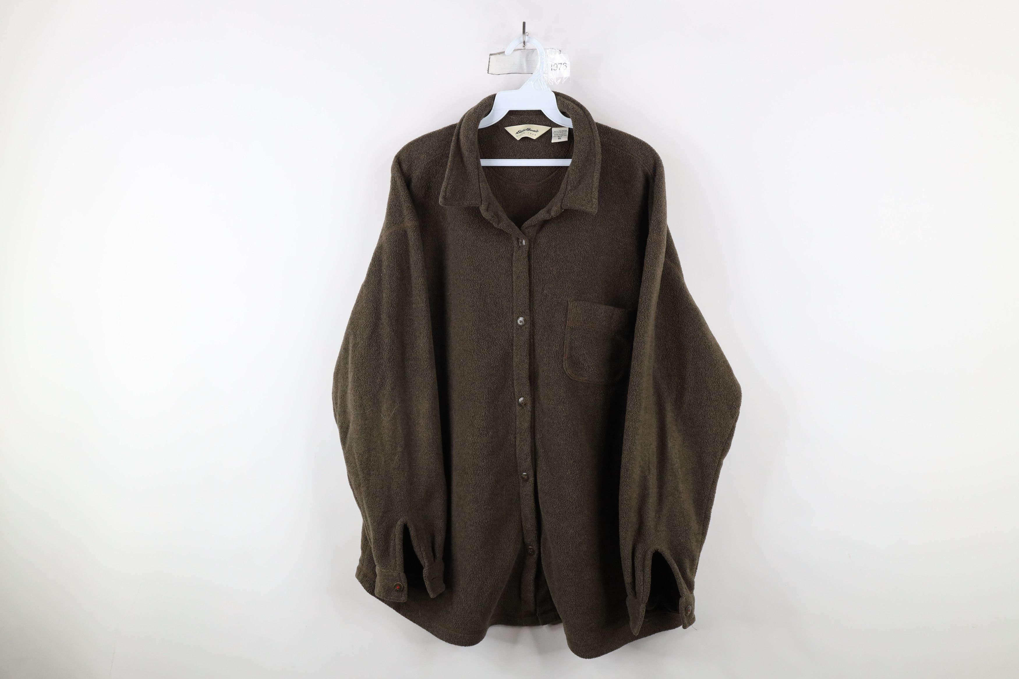 Eddie Bauer × Vintage Vintage 90s Eddie Bauer Fleece Button Shirt Jacket Jac Shirt Size XL / US 12-14 / IT 48-50 - 1 Thumbnail