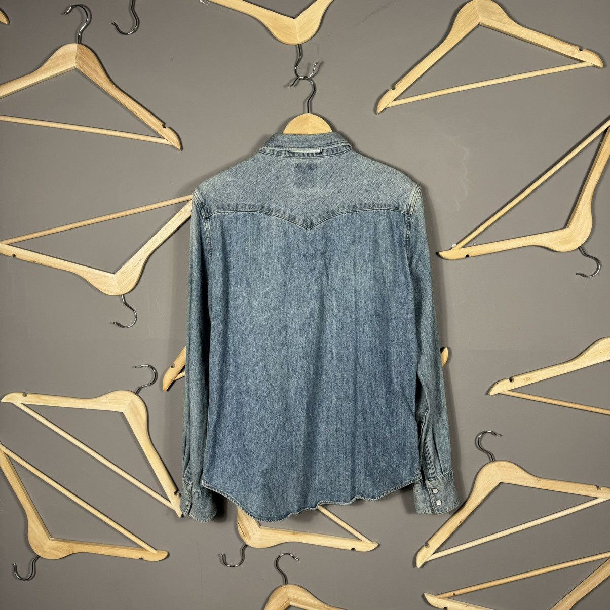 Levi's × Levi's Vintage Clothing Levis Slim Fit Button Up Jeans Shirt Size US M / EU 48-50 / 2 - 6 Thumbnail
