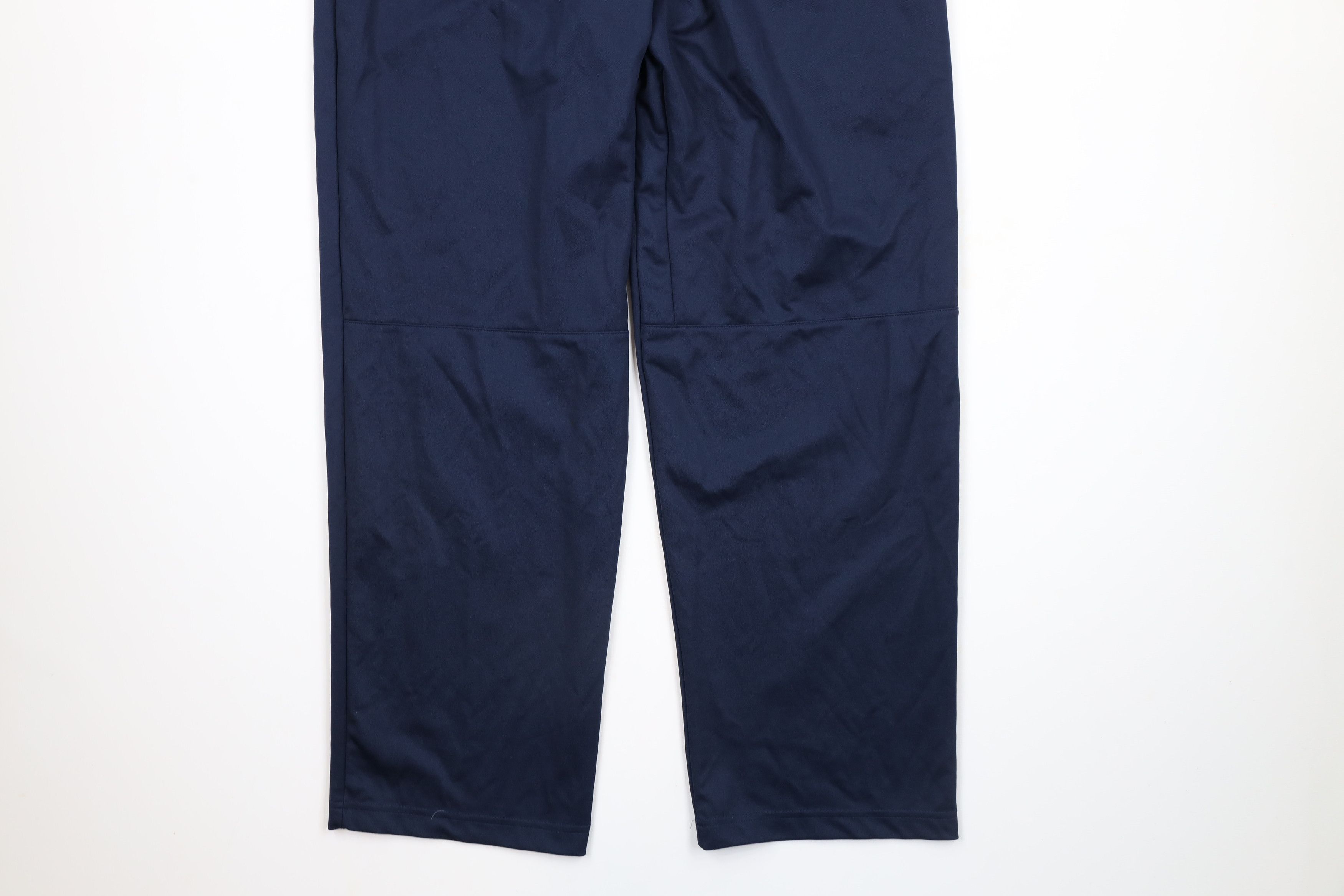 Nike Vintage Nike Scott Mini Swoosh Wide Leg Sweatpants Blue Size US 38 / EU 54 - 12 Thumbnail