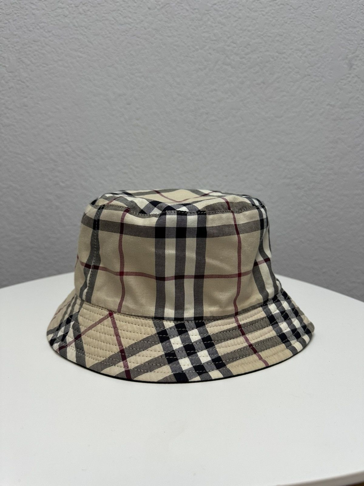 Burberry Vintage Burberry Bucket Hat Nova Check Reversible Y2K Size ONE SIZE - 7 Thumbnail