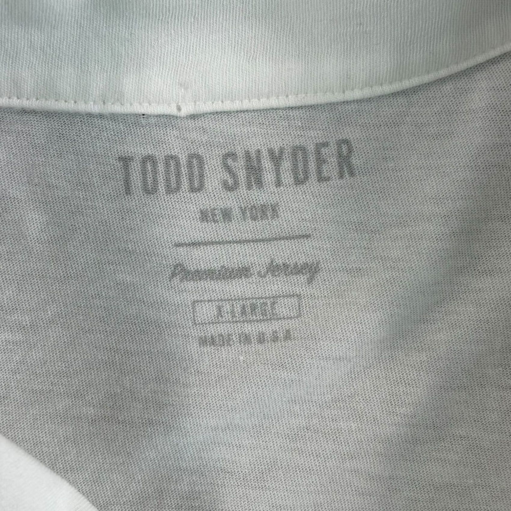 Todd Snyder VINTAGE? No. Todd Snyder Tipped Full Packet Polo Premium Jersey Shirt Men XL White Size US XL / EU 56 / 4 - 2 Thumbnail