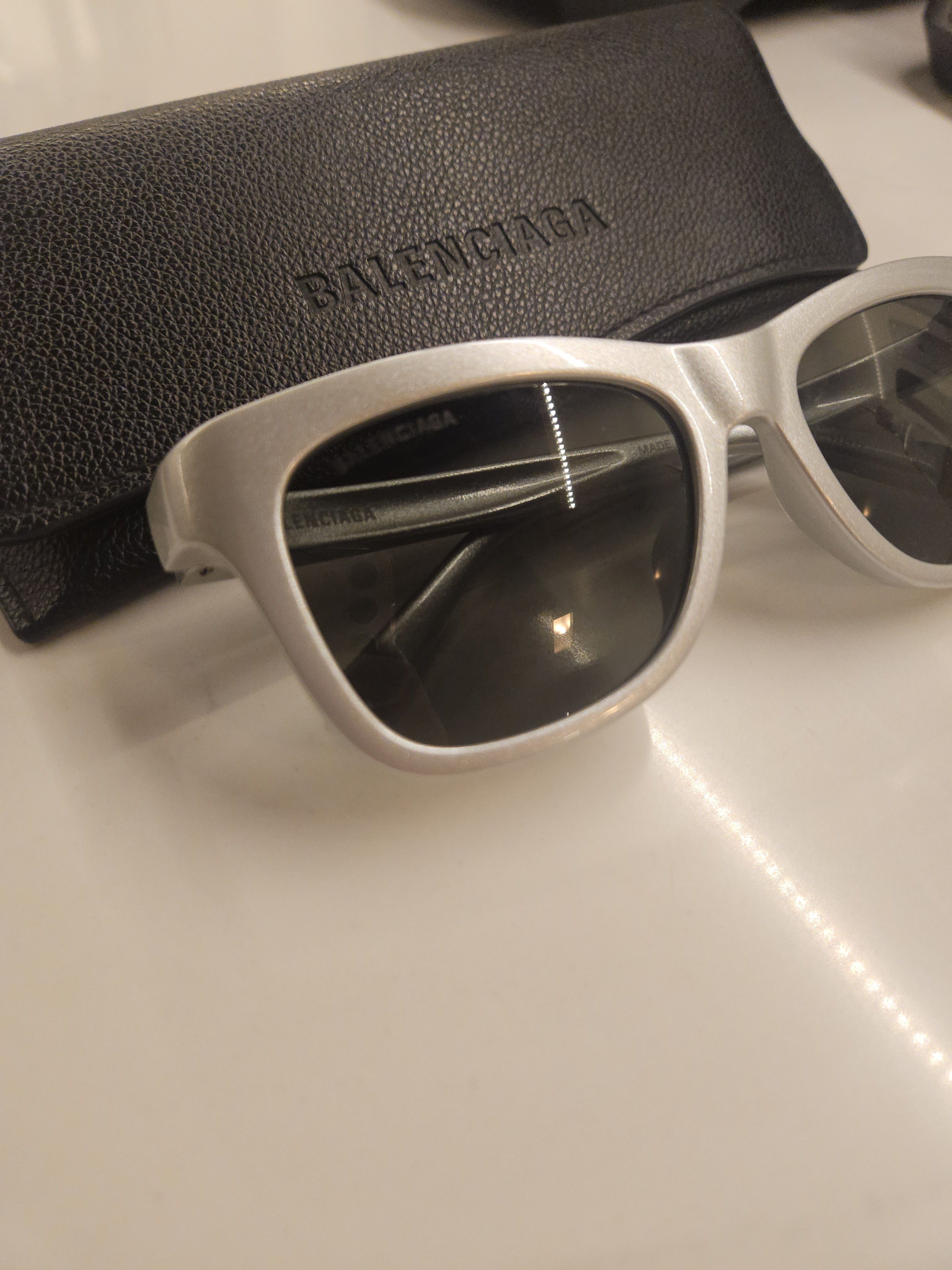 Balenciaga Balenciaga Silver Everyday Sunglasses Size ONE SIZE - 3 Thumbnail