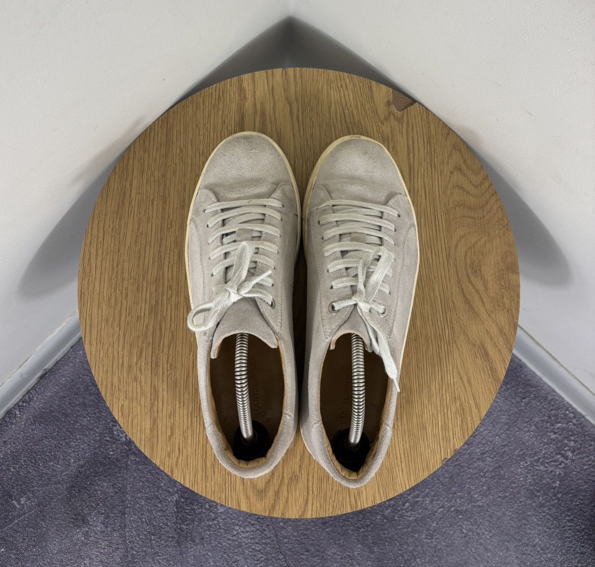 Suitsupply Suitsupply Gray Suede Leather Casual Sneakers Shoes Size US 7 / EU 40 - 15 Thumbnail