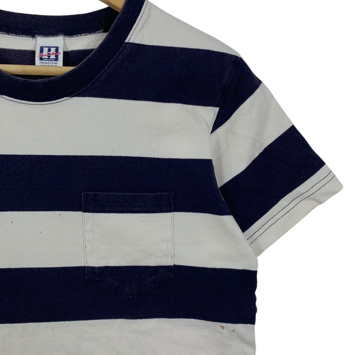 Japanese Brand HOUSTON INC Japanese Brand Stripes Short Sleeve Tshirt Size US M / EU 48-50 / 2 - 3 Thumbnail