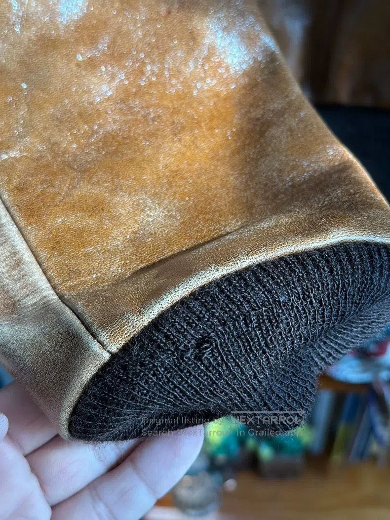 The Real McCoy's The Real McCoys Persimmon-dyed horseskin A2 jacket Size US XL / EU 56 / 4 - 4 Thumbnail