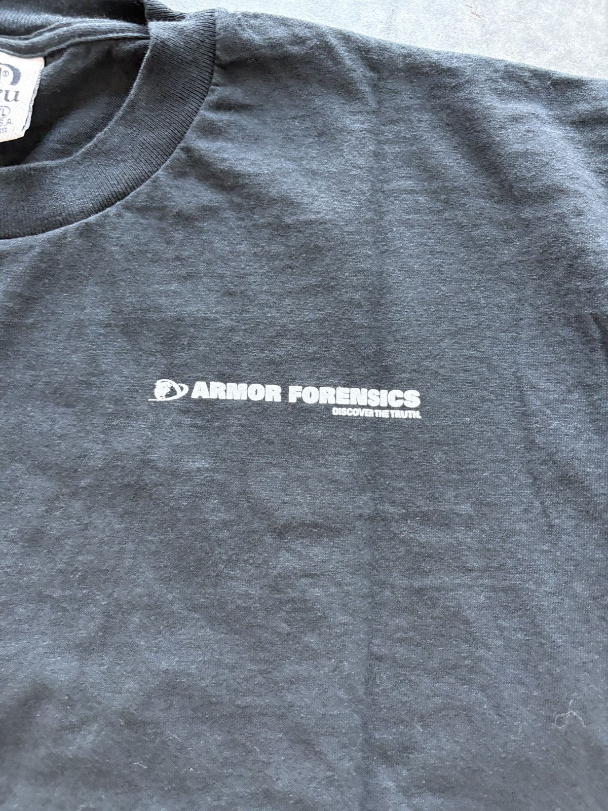 Vintage Vintage 90s Armor Forensics Graphic Tee Size US XL / EU 56 / 4 - 4 Thumbnail