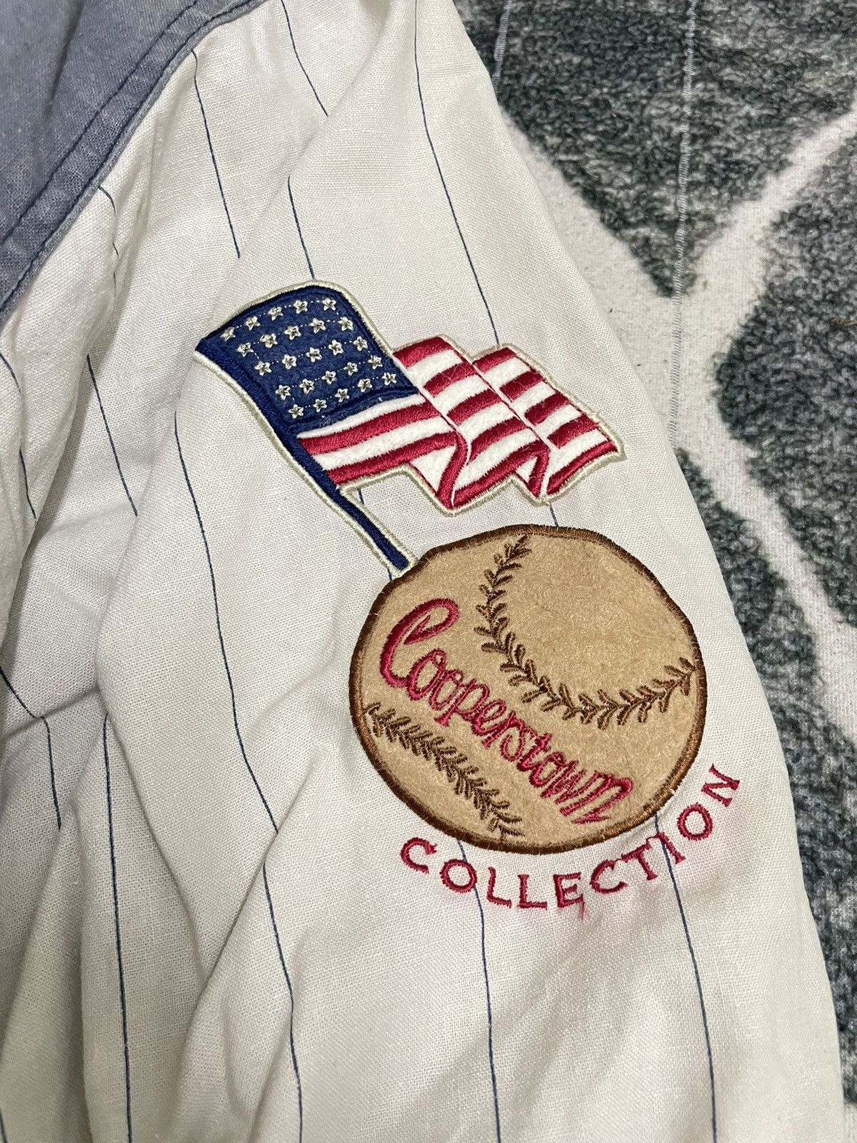 New York Yankees × Vintage VINTAGE NEW YORK YANKEES COOPERSTOWN COLLECTION BOMBER 1991 Size US L / EU 52-54 / 3 - 8 Thumbnail