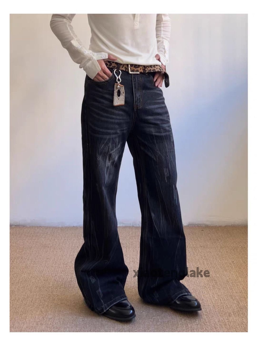 Jean zx vintage faded cleanfit punk grunge bootcut flared jeans Size US 30 / EU 46 - 1 Thumbnail