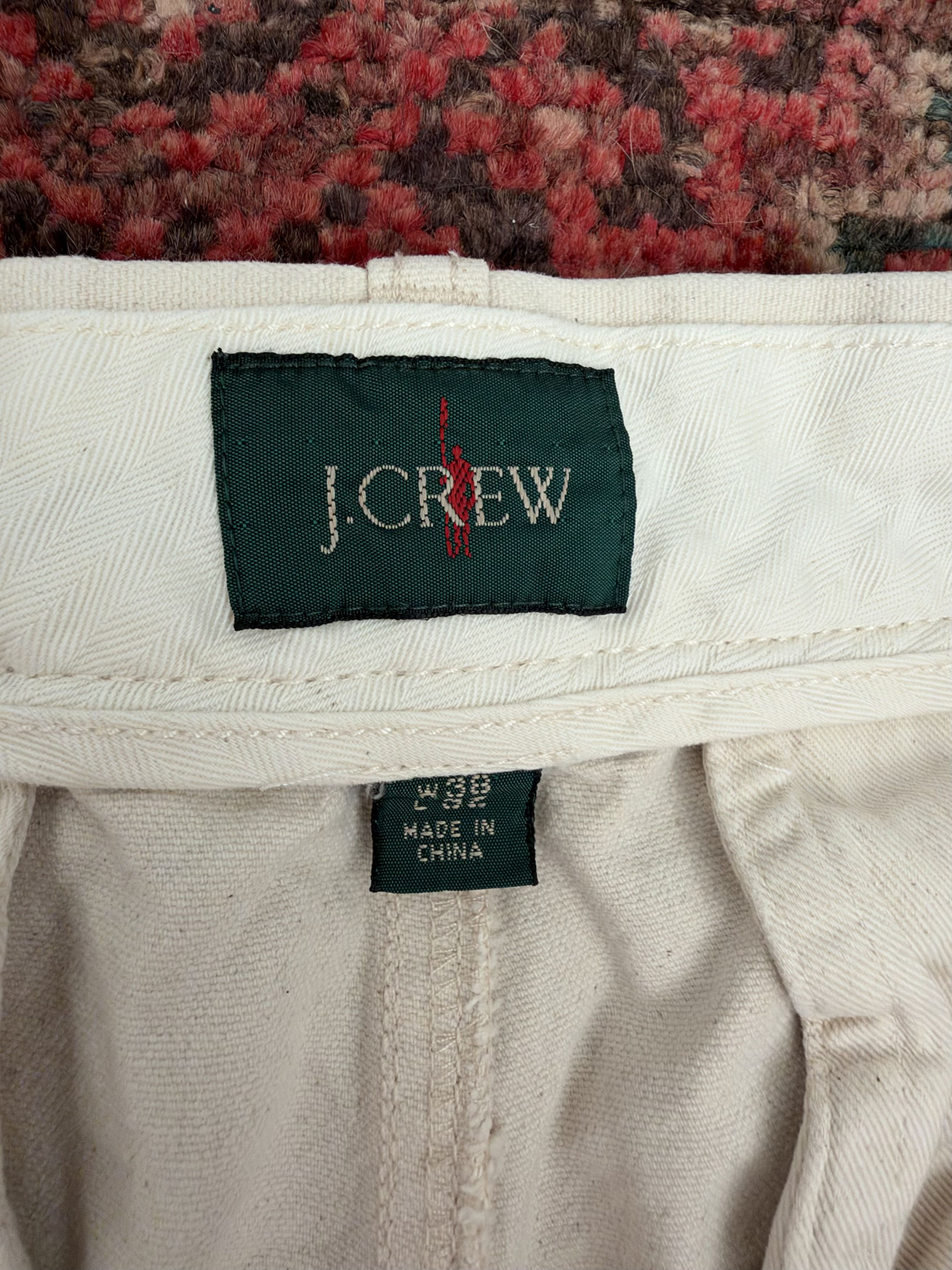 J.Crew J.Crew Cotton Canvas Wide Fit Trousers in Natural, 38x32 Size US 38 / EU 54 - 4 Thumbnail