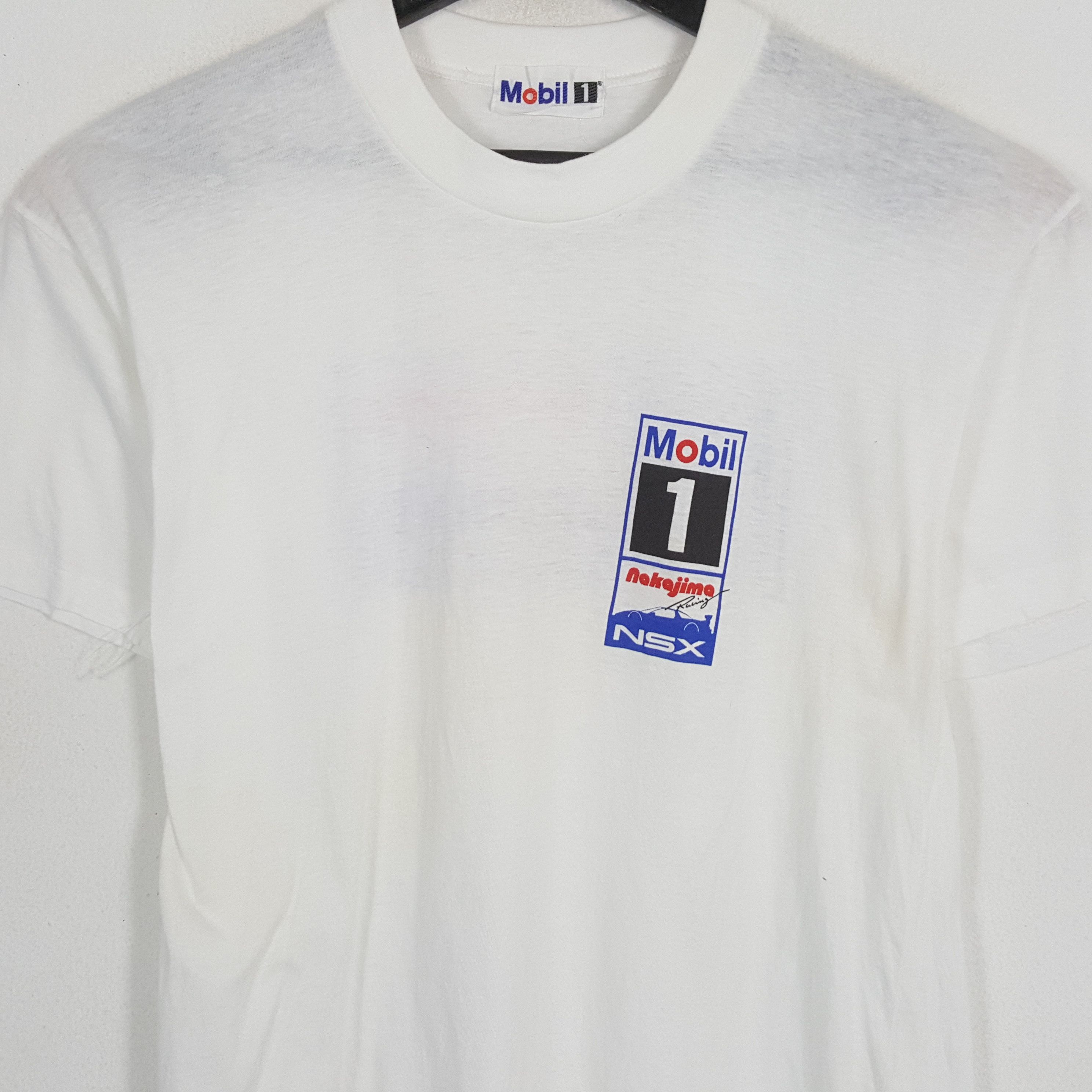 Japanese Brand × Vintage MOBIL 1 NAKAJIMA RACING NSX Motorsports Style Tshirt Size US M / EU 48-50 / 2 - 4 Thumbnail