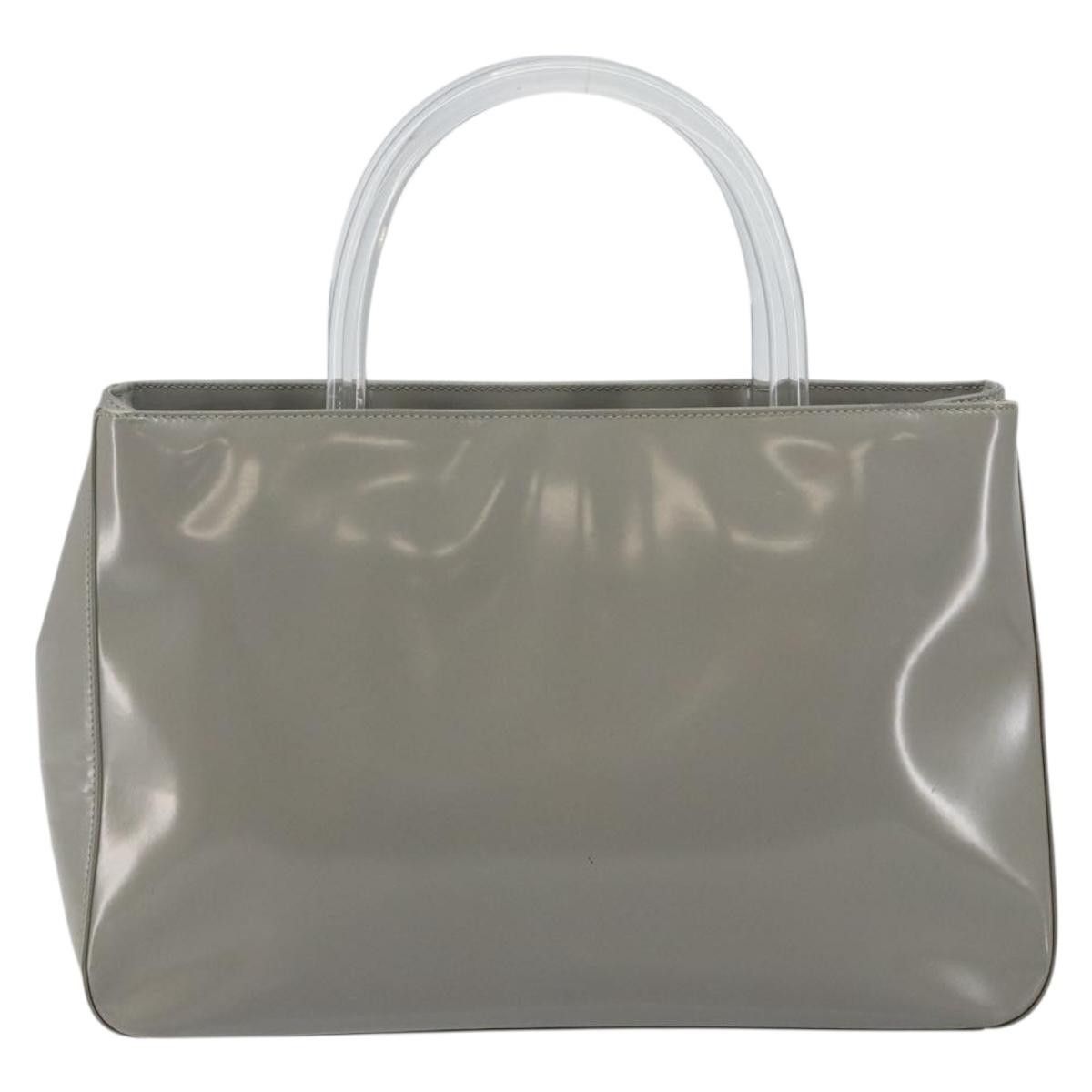 Prada Prada Resin Handle Tote Patent Leather Size ONE SIZE - 1 Thumbnail