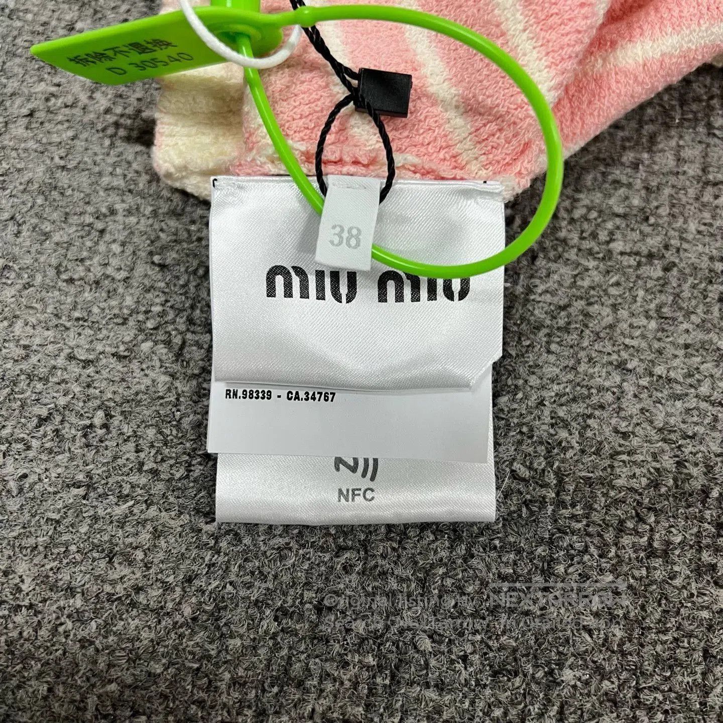 Miu Miu Miu Miu New Large Logo Pink Stripe Camisole. Size S / US 4 / IT 40 - 7 Thumbnail