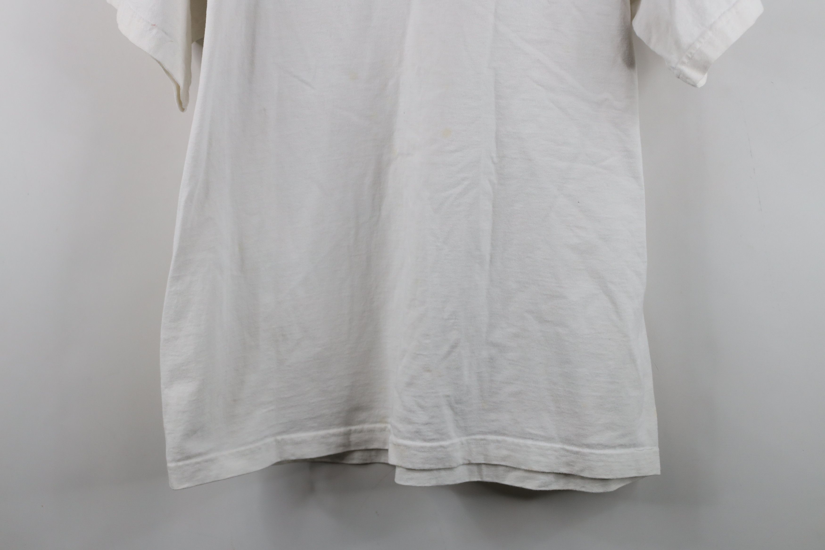 Nike Vintage 90s Nike Travis Scott Mini Swoosh T-Shirt White USA Size US L / EU 52-54 / 3 - 3 Thumbnail