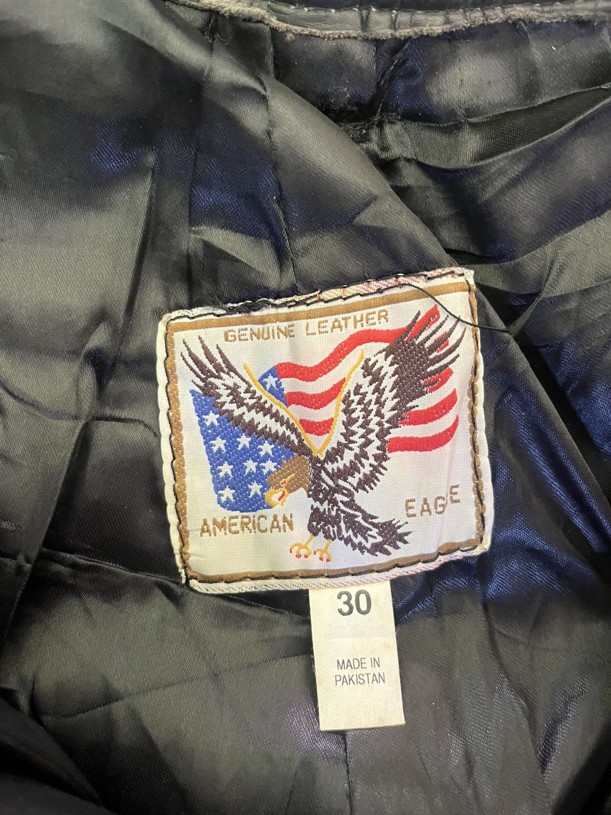 American Eagle Outfitters Vintage American Eagle Leather Pants Raw Hem Size US 30 / EU 46 - 5 Thumbnail