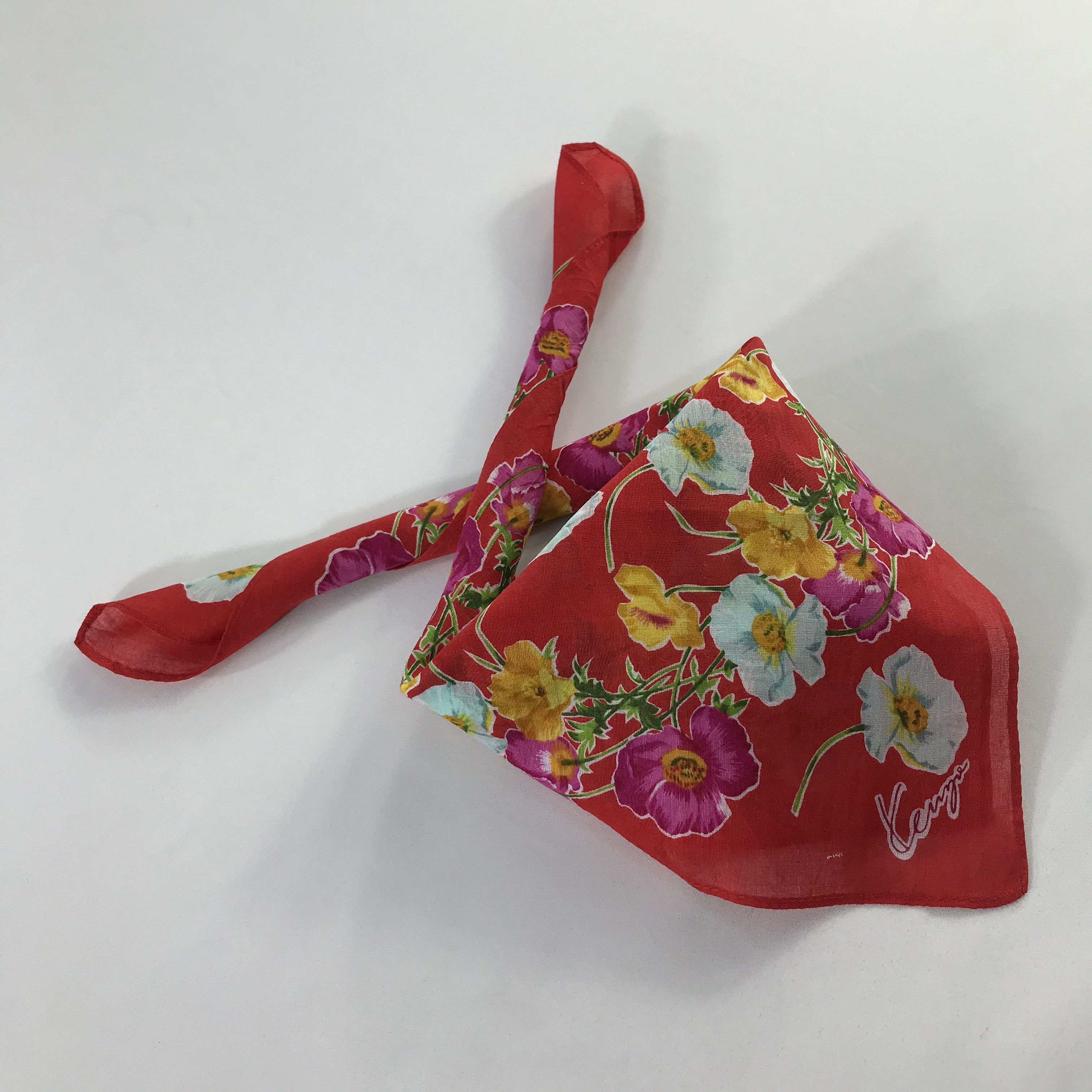 Kenzo × Vintage Kenzo Bandana / Handkerchief / Neckerchief - S607 Size ONE SIZE - 4 Thumbnail