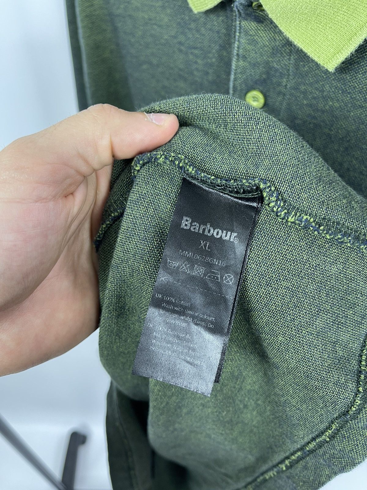 Barbour Vintage Polo T-Shirt Barbour Green Men’s Size XL Y2K Size US XL / EU 56 / 4 - 6 Thumbnail