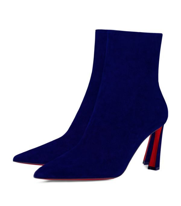 Christian Louboutin o1s1wg110924 Condora Boots in Blue Size US 6 / IT 36 - 2 Thumbnail