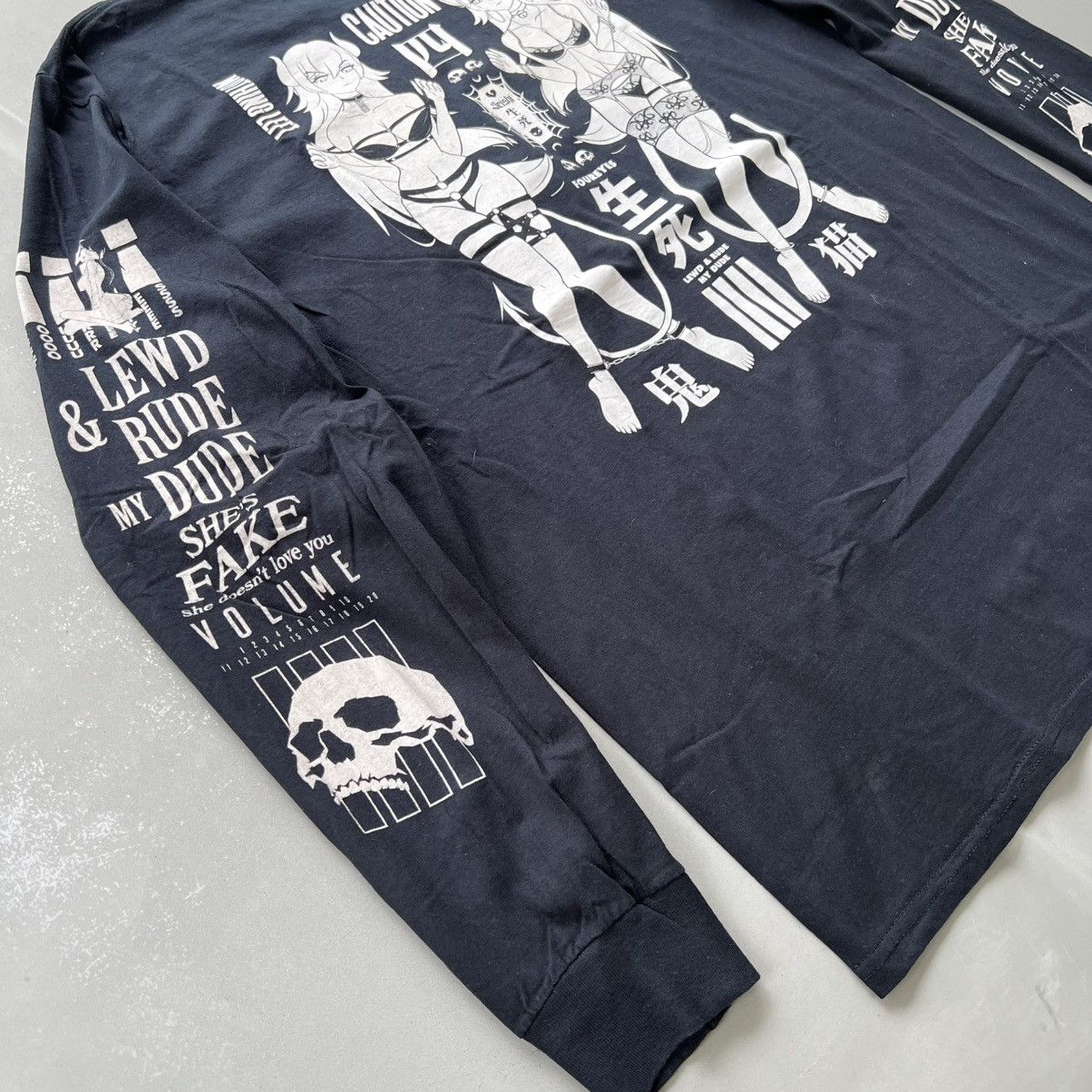 Japanese Brand 🔥HOT DROPS🔥Foureyes Lewd & Rude Long Sleeve T-Shirt Size US L / EU 52-54 / 3 - 2 Thumbnail